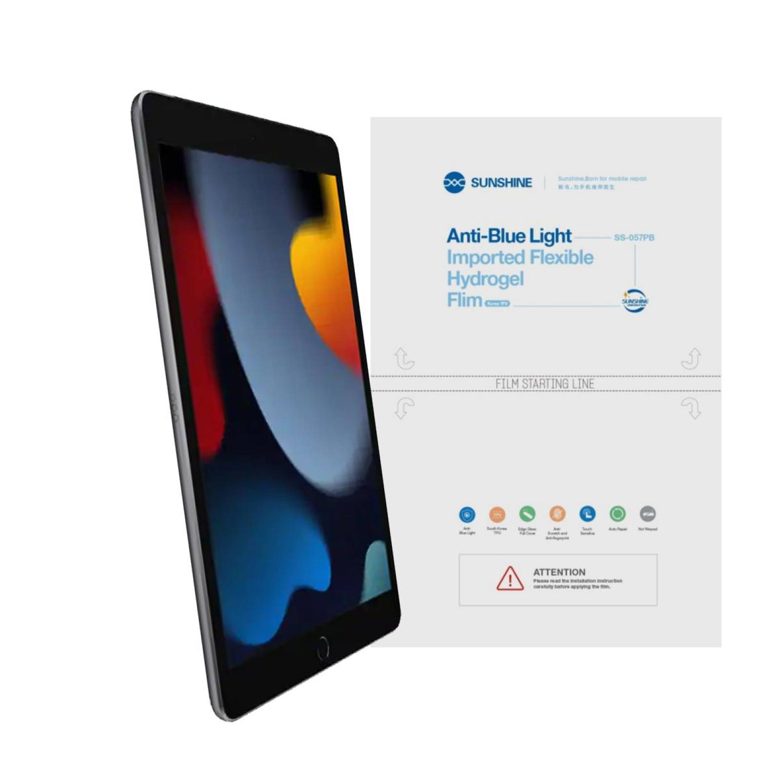 Mica Nano Hidrogel Anti Blue Ligth para iPad 9 10.2 2021