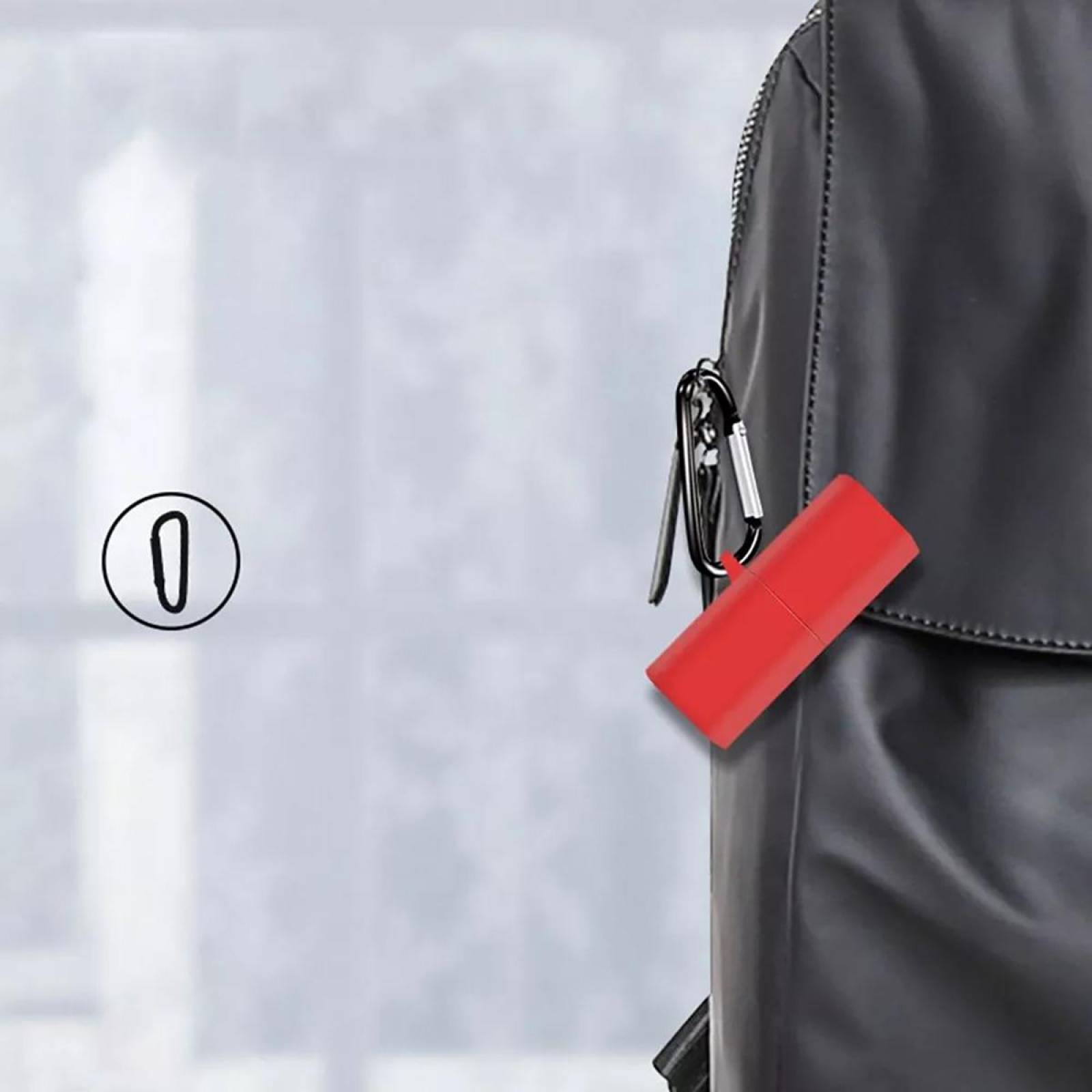 Funda y kit accesorios 8 en 1 para Huawei Freebuds Lipstick Rojo