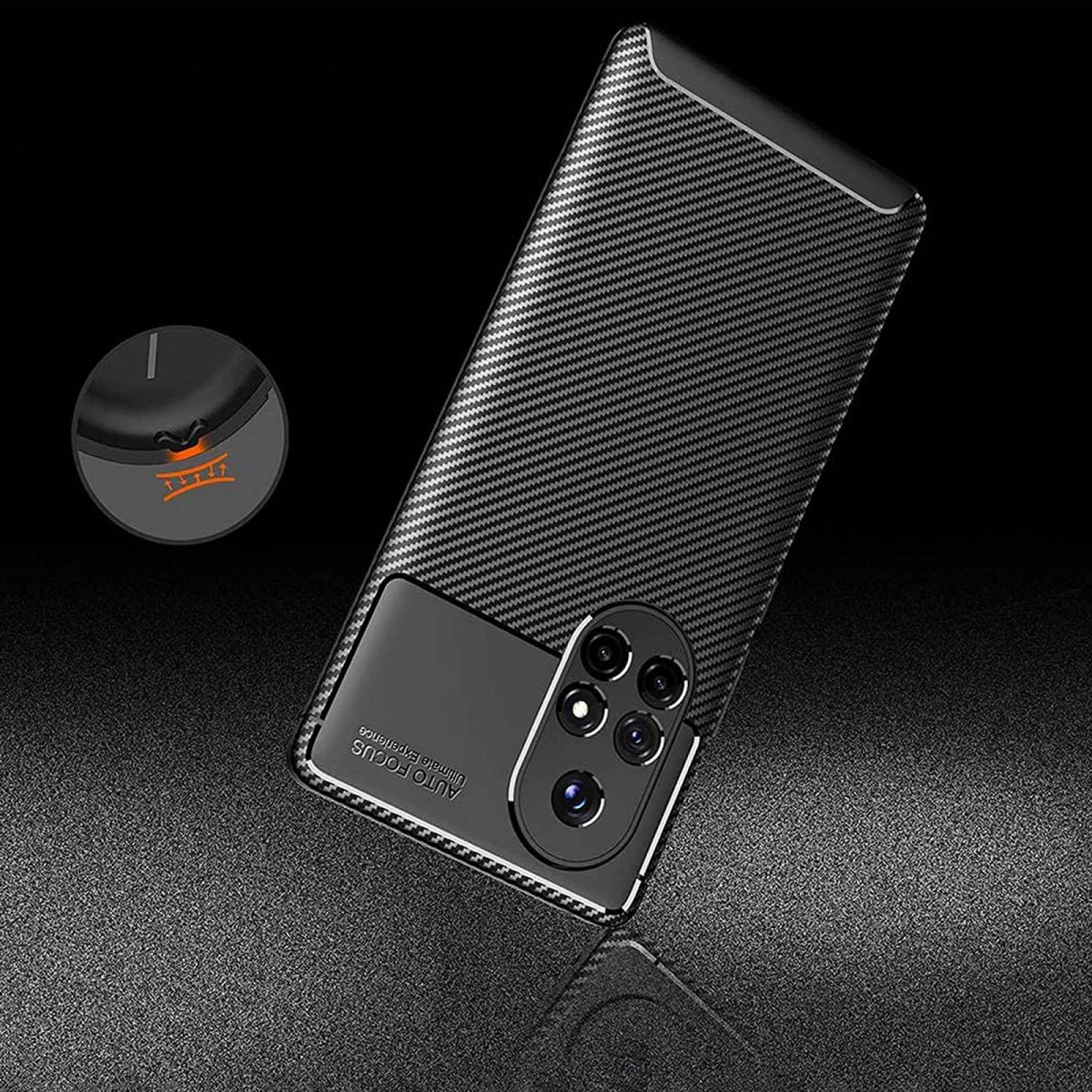 Funda Acabado tipo Fibra de Carbono Para Huawei Nova 8 