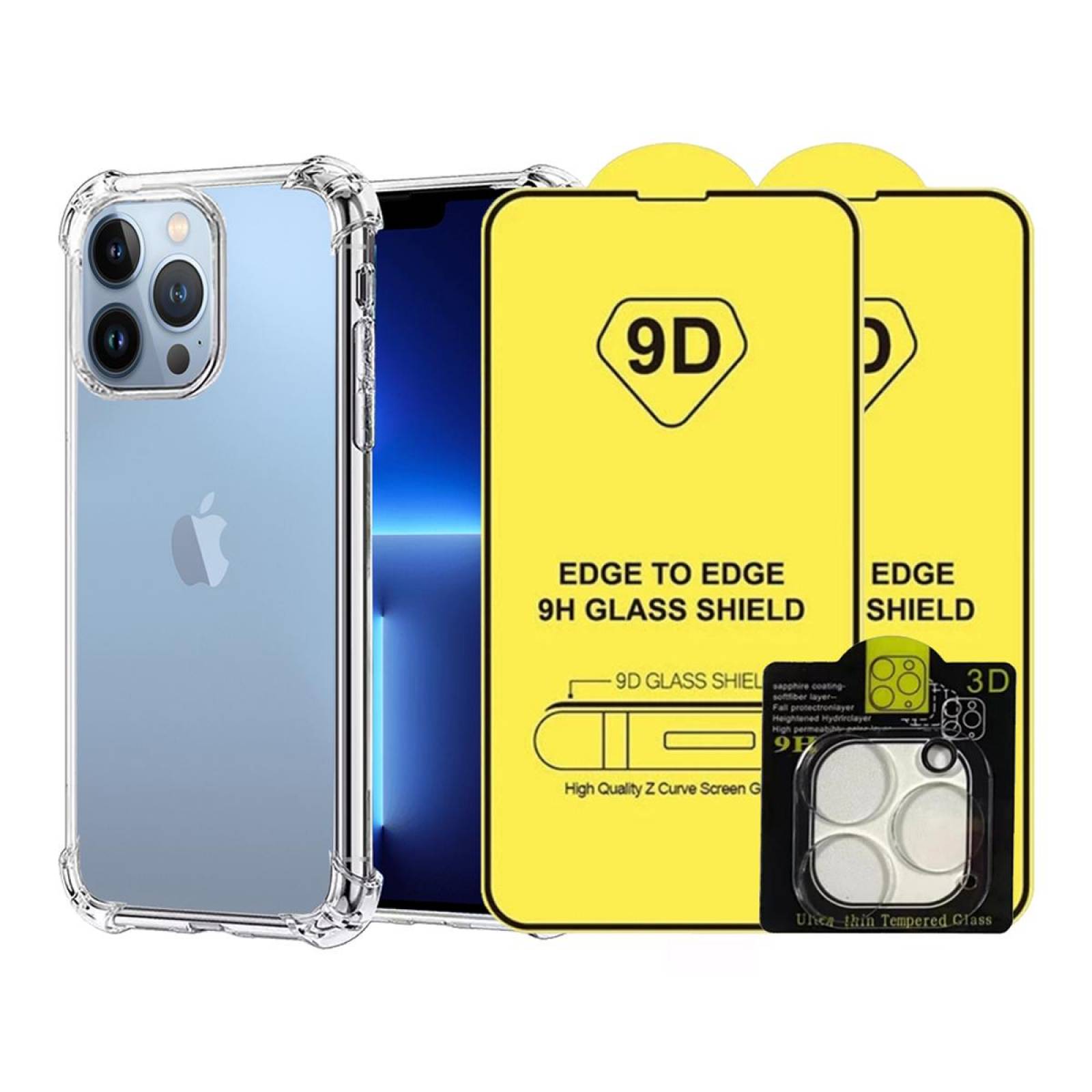 Funda +2 Micas Pantalla +1 Mica Cámara Para iPhone 13 Pro