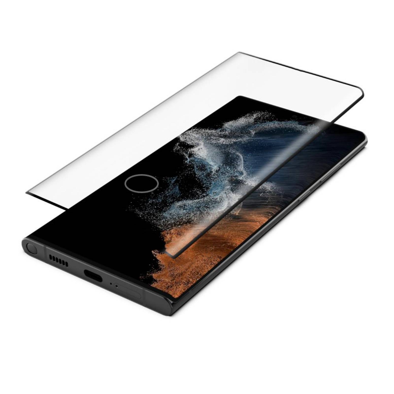 Mica Cristal Templado Para S22 Ultra Con Orificio de Huella