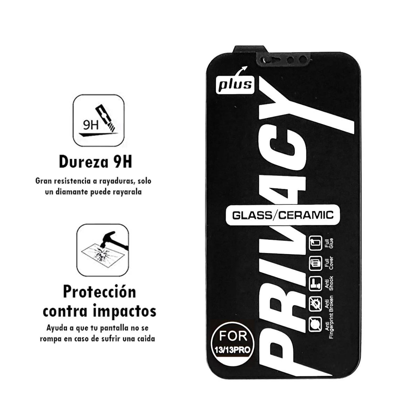 Mica Cristal Templado / Cerámica Privacidad Plus Para iPhone 13