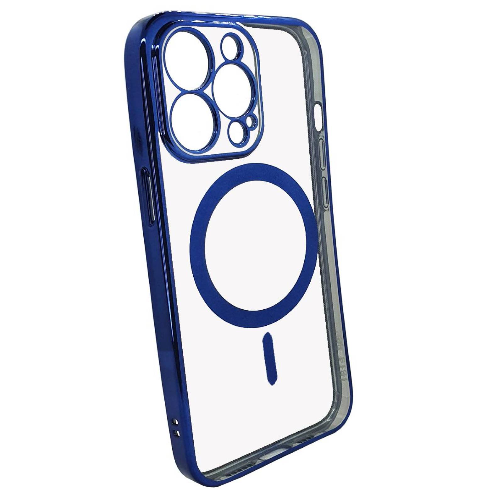 Funda magnética de silicona Magsafe para iPhone 13 Pro Max - azul claro - ✓