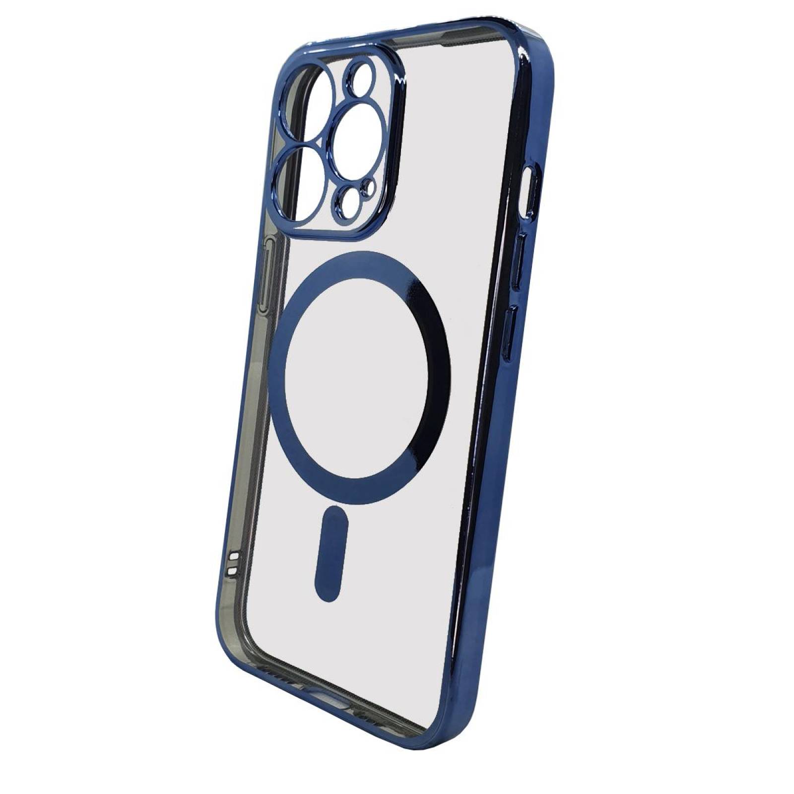 Funda Magsafe con Protector de Cámara para Iphone 13 Pro Max Azul marino