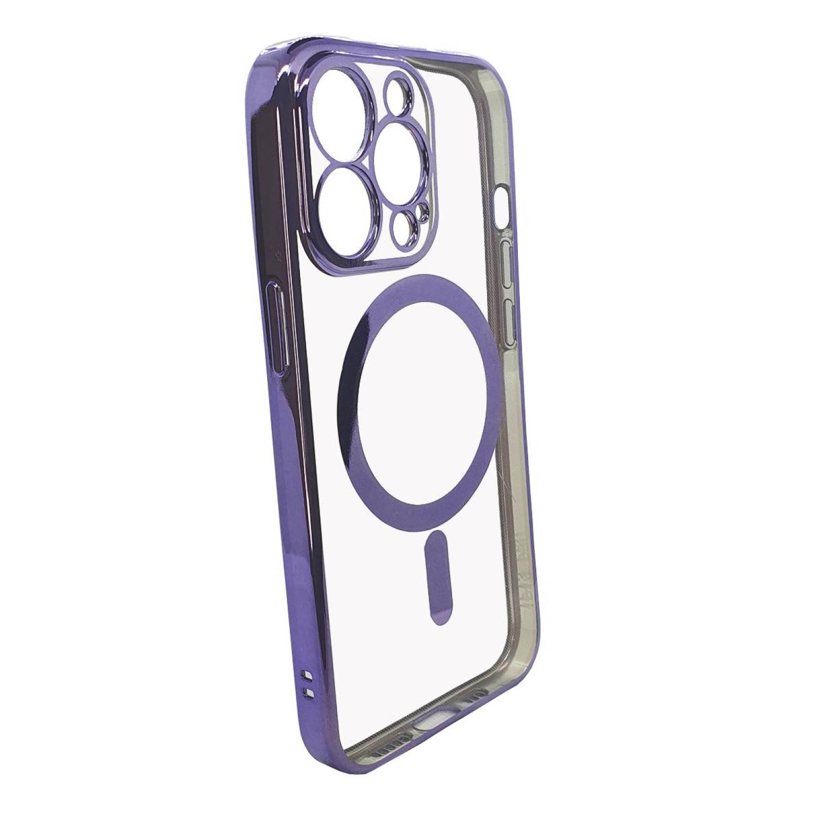 Funda Magsafe con Protector de Cámara para Iphone 13 Pro Max Lila