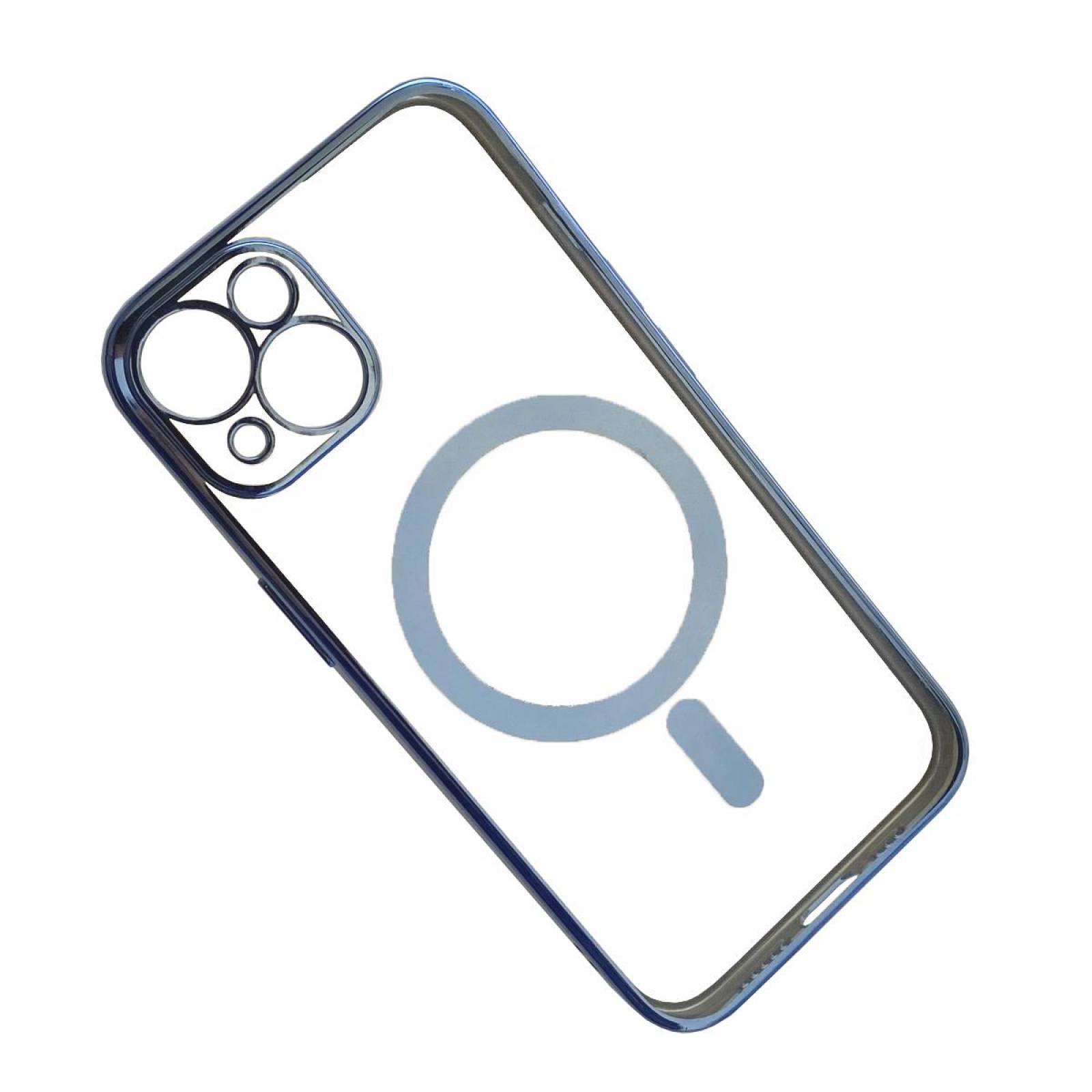 Funda Magsafe con Protector de Cámara para Iphone 13 Azul cielo