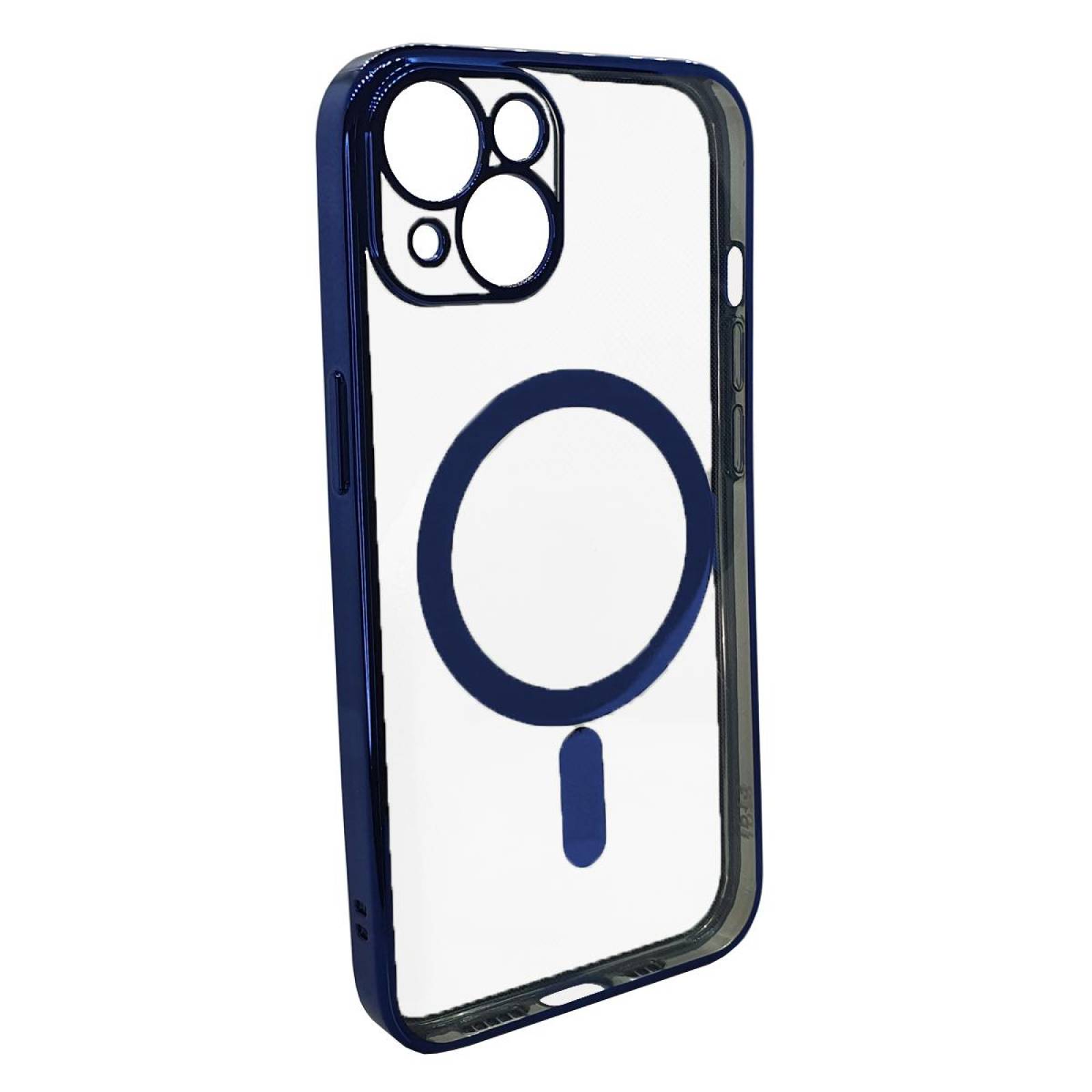 Funda Magsafe con Protector de Cámara para Iphone 13 Mini Azul marino