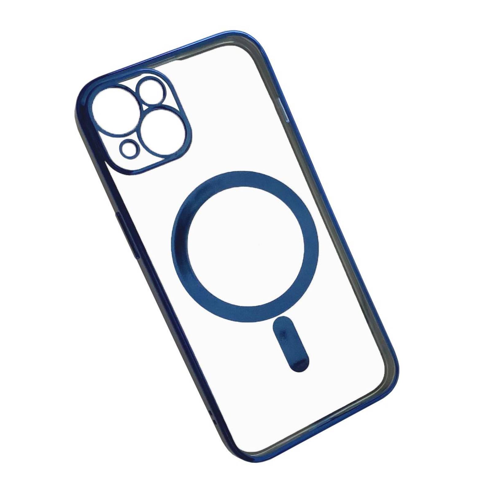 Funda Magsafe con Protector de Cámara para Iphone 13 Mini Azul marino