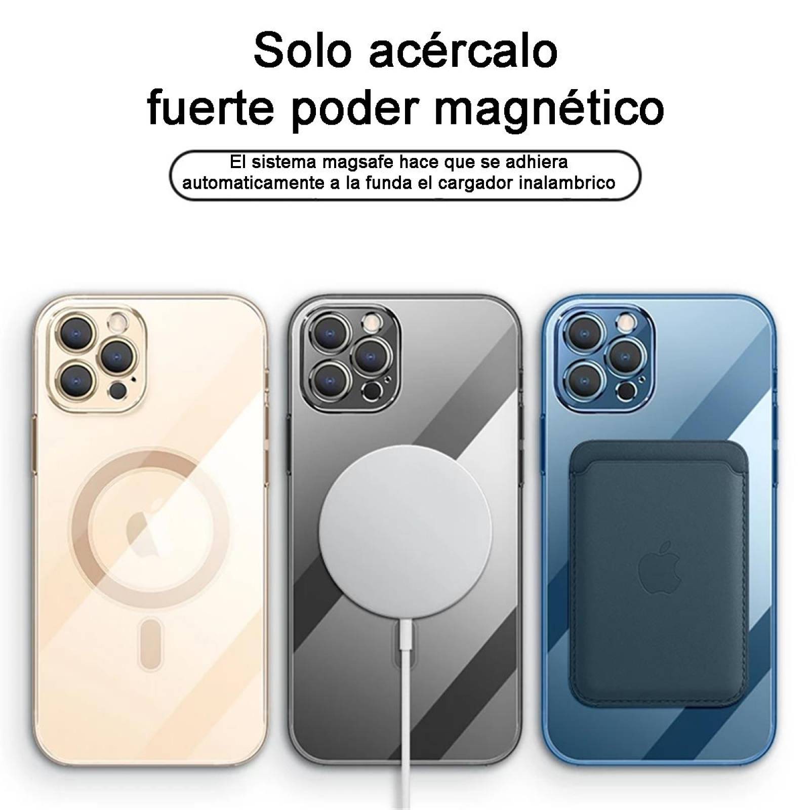Funda Magsafe con Protector de Cámara para Iphone 13 Pro Dorado