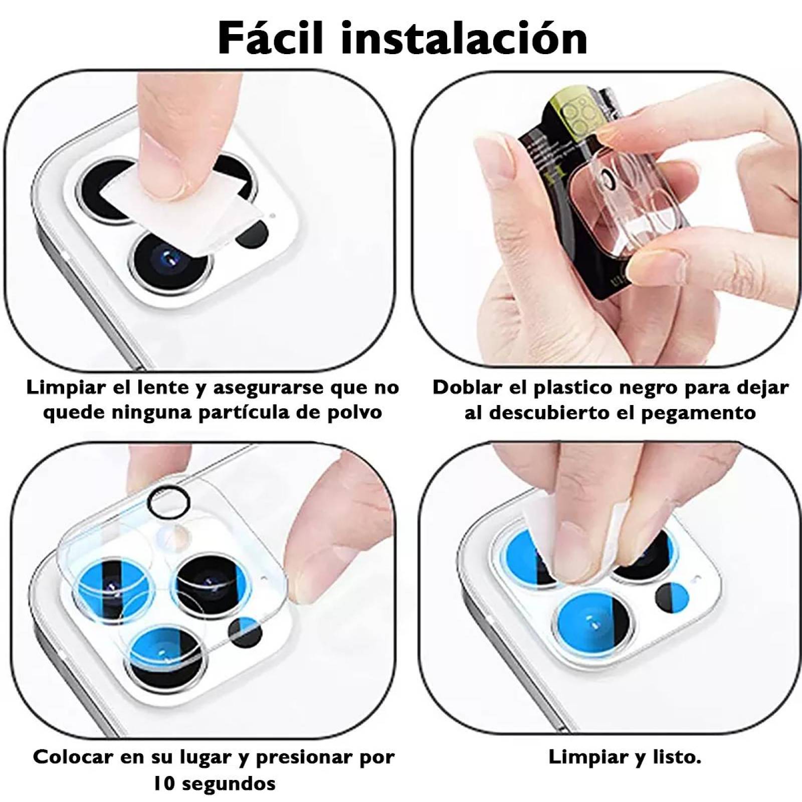 Mica De Cristal Templado de Camara para iPhone 14 Pro Max