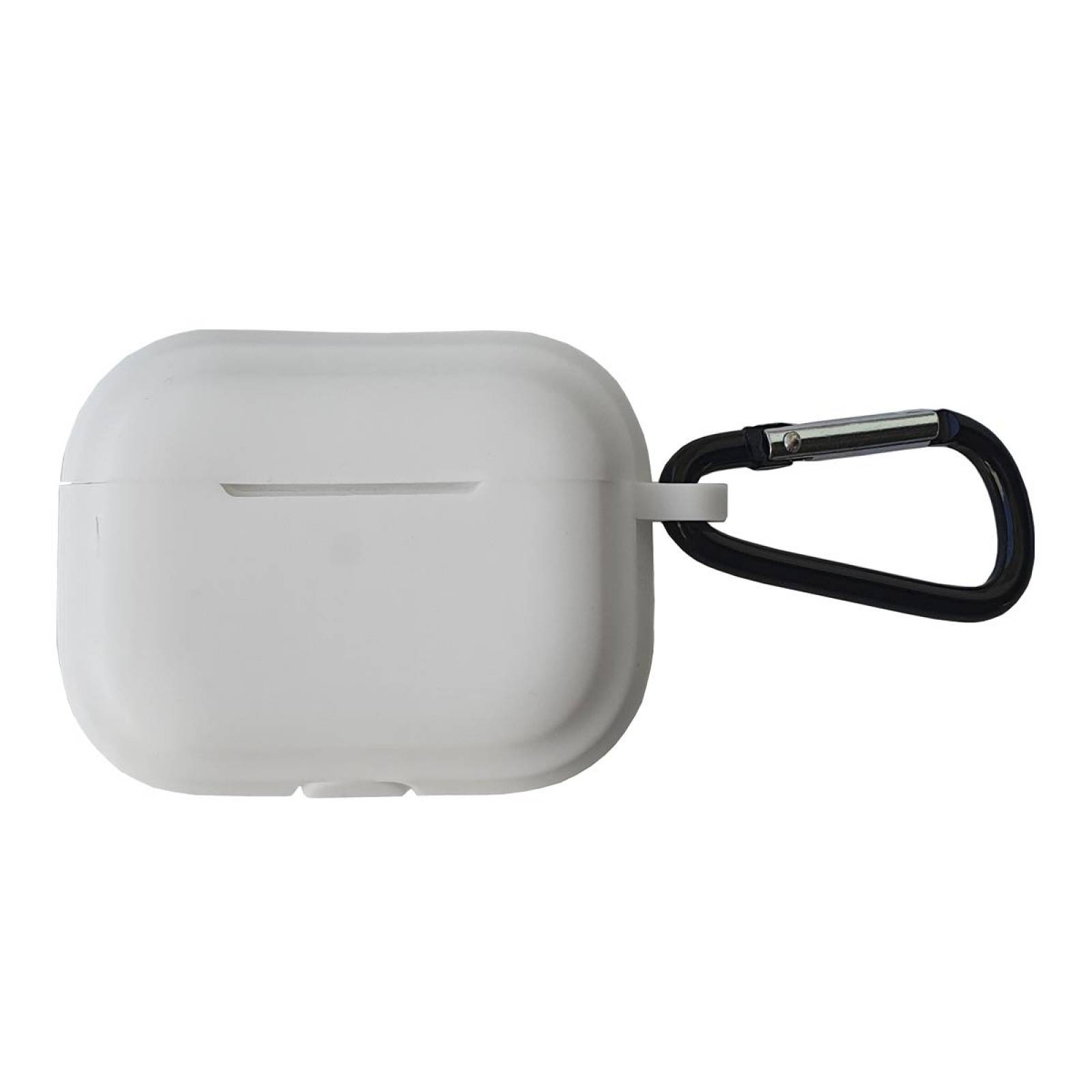 Funda silicón para Airpods Pro 2a Generación con gancho Blanco