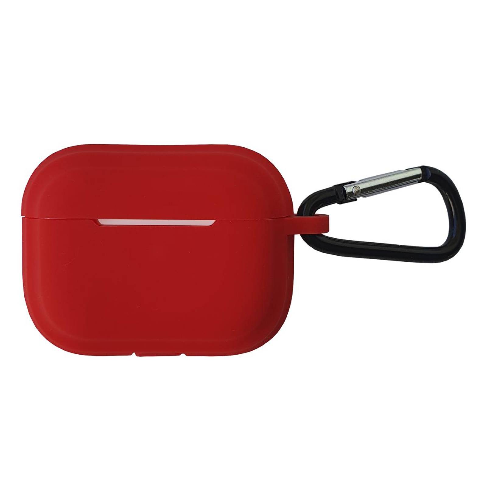 Funda silicón para Airpods Pro 2a Generación con gancho Rojo