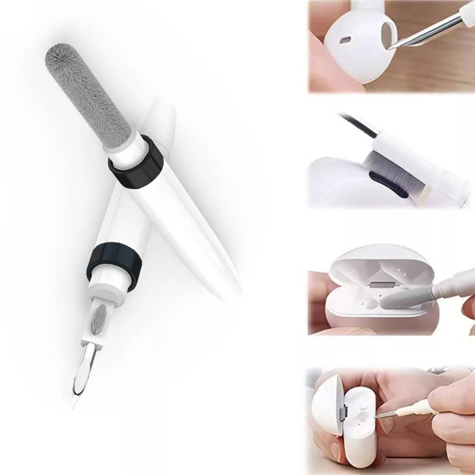 Funda para Airpods Pro 2 Generación y Pluma Limpiadora Negro
