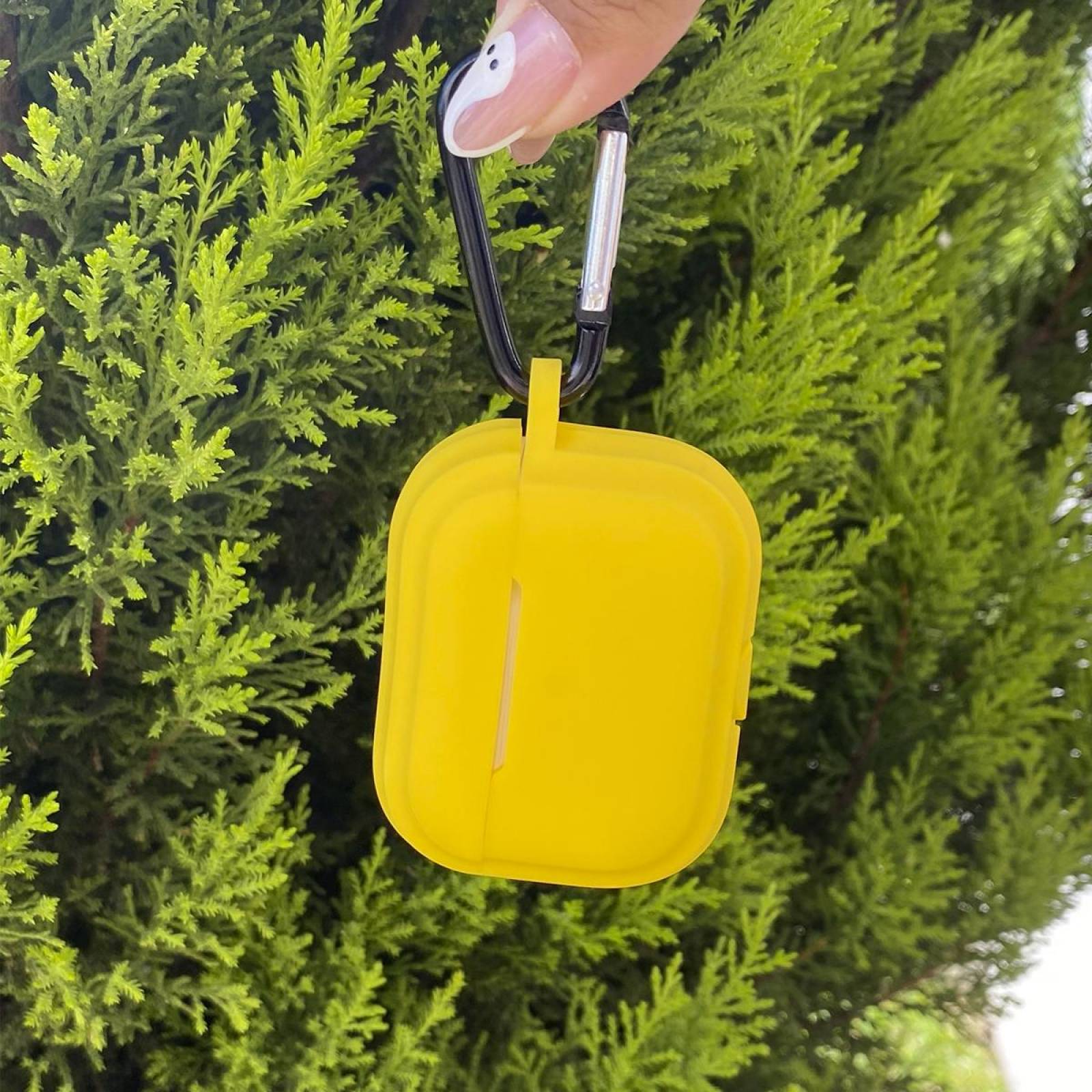Funda para Airpods Pro 2 Generación y Pluma Limpiadora Amarillo