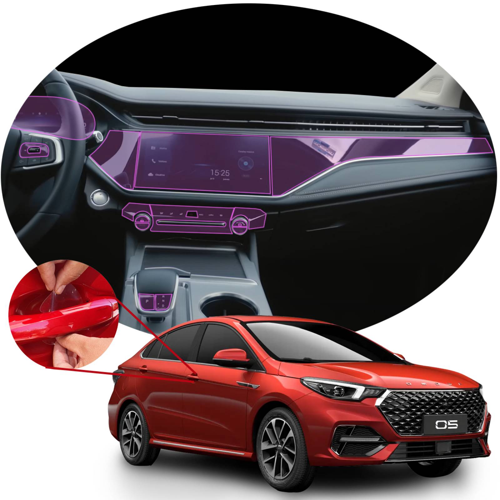 Protector Interior Ppf para Omoda O5 2024 Life y Unlimited