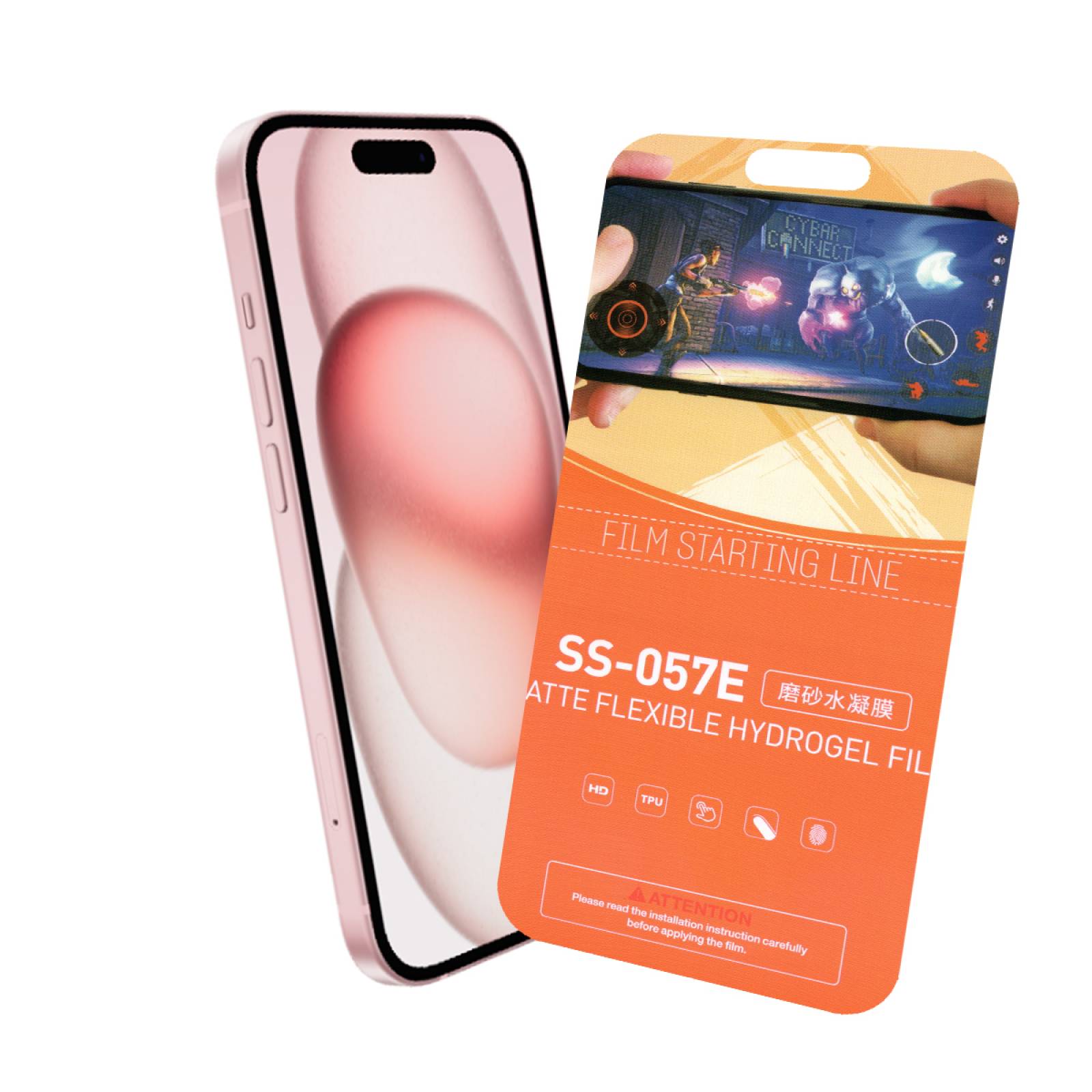Mica de Hidrogel Mate Para iPhone 15 Pro Max o 15 Plus o 15