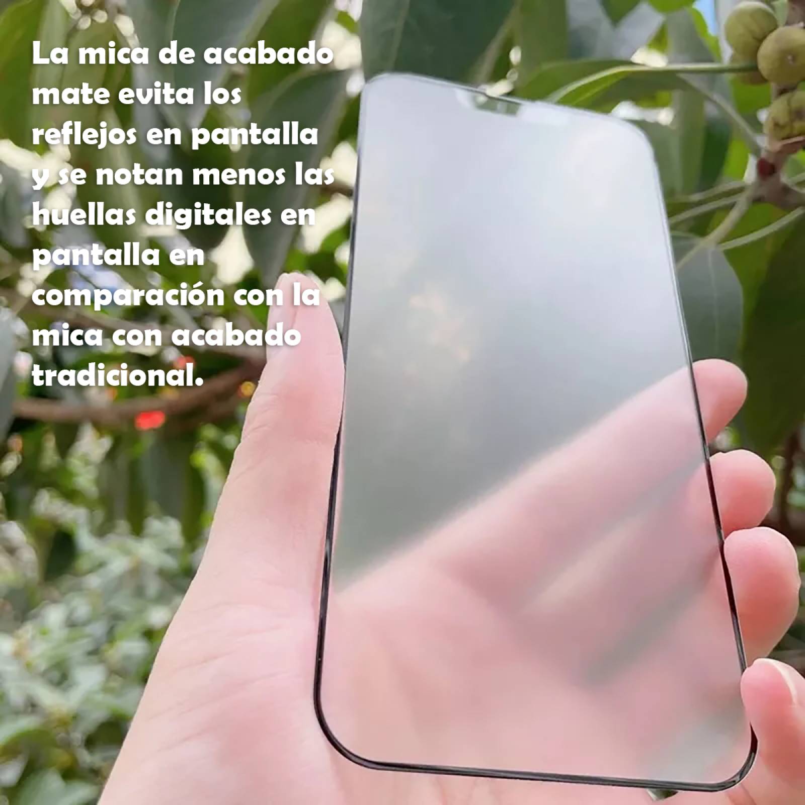Mica de Cristal Templado con aluminio para iPhone 15 Pro