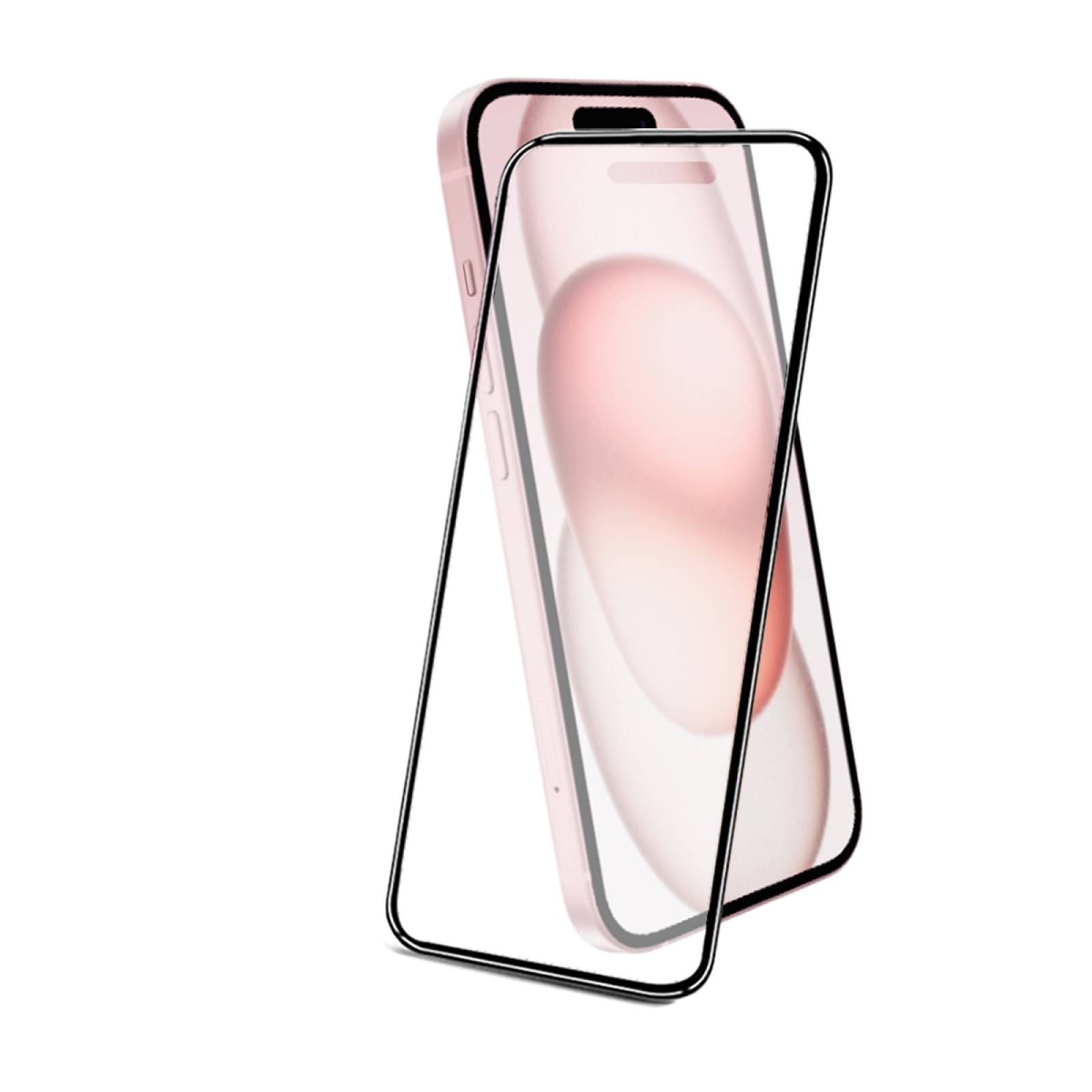 Mica de Cristal Templado con aluminio para iPhone 15