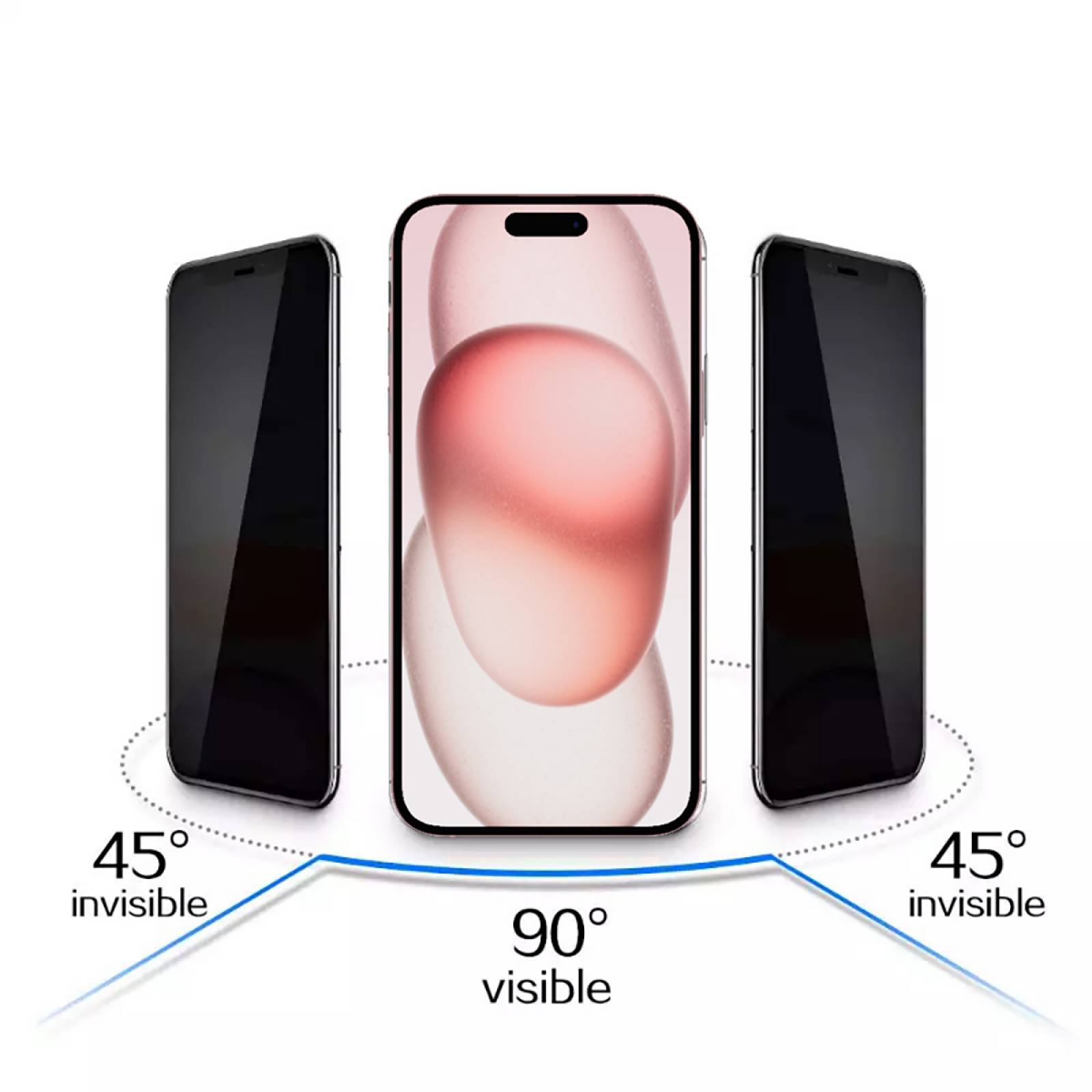 Mica de Cristal Templado con aluminio para iPhone 15