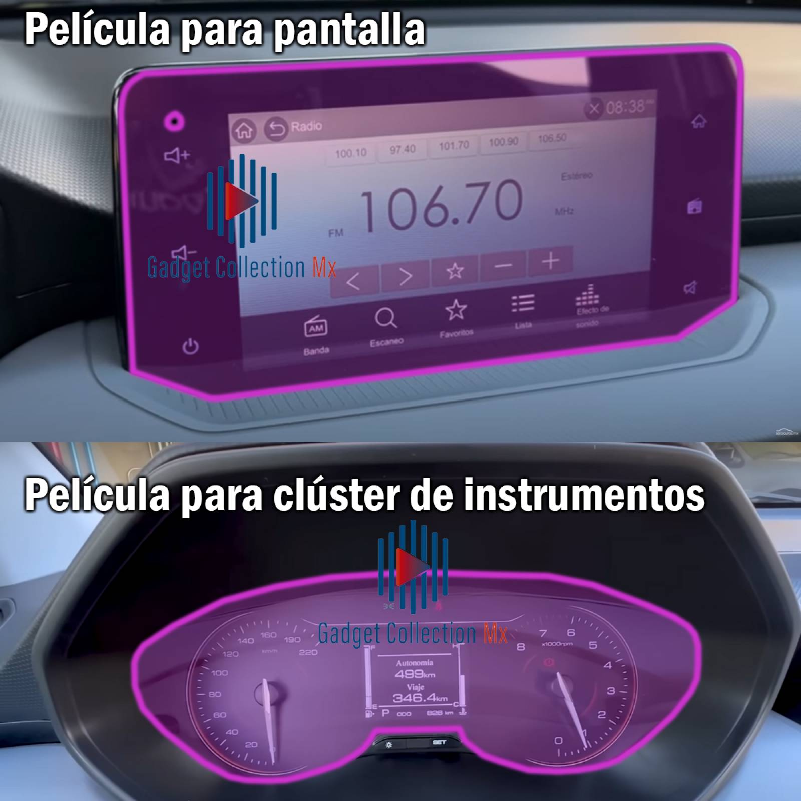 Protector interior para Chevrolet Aveo LT Plus 2024 Kit PPF