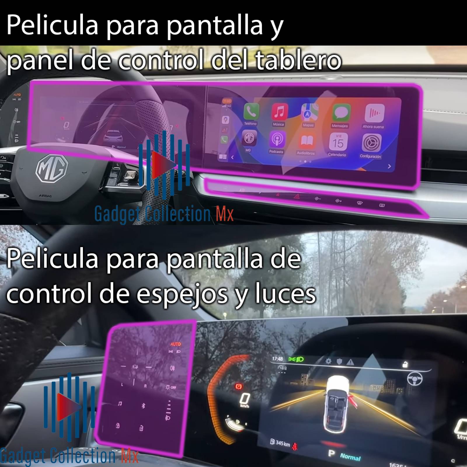 Protector Interior para Mg ONE 2024 kit Ppf