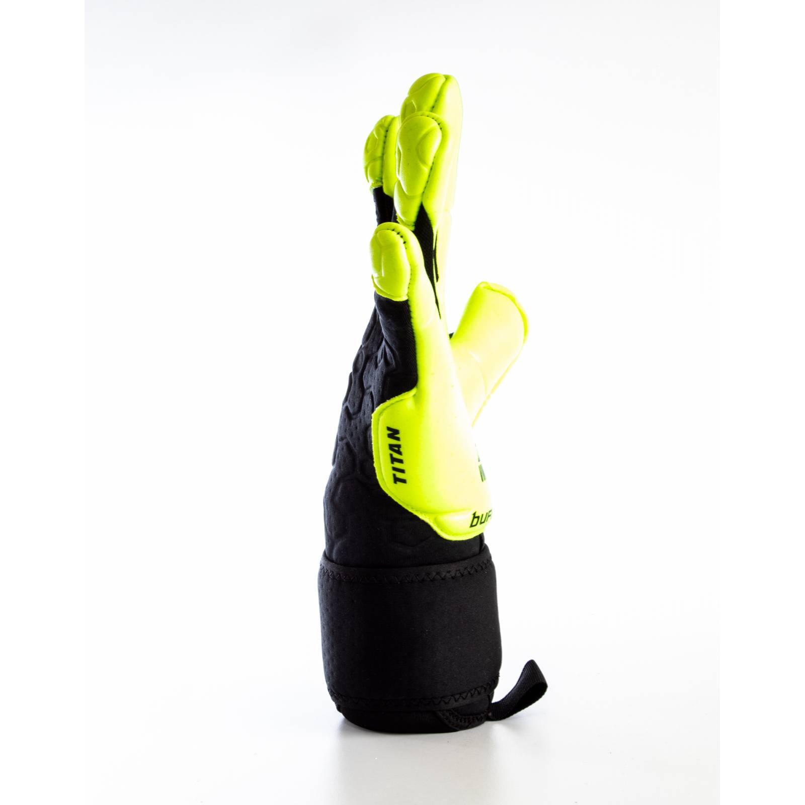 Guantes de Portero Buffon Titan Pro Negro/Neon - Golero Sport