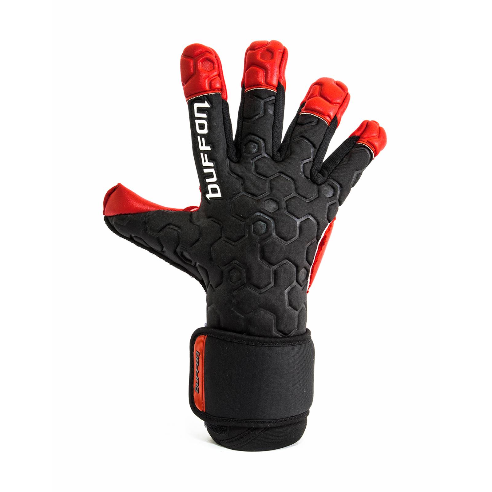 Guantes de Portero Buffon Titan Pro Negro/Rojo - Golero Sport
