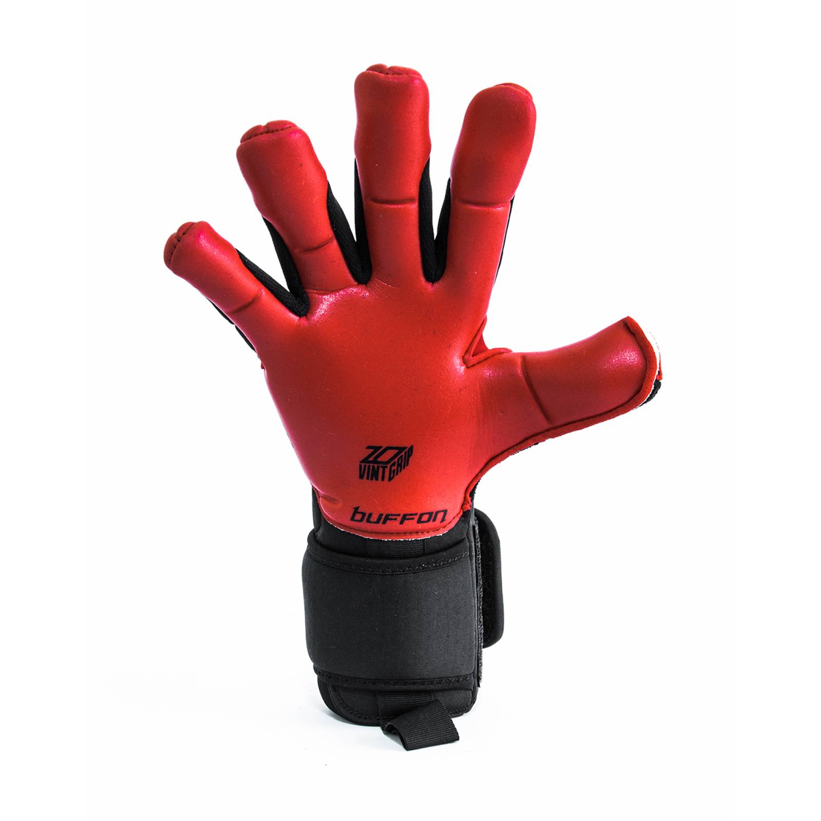 Guantes de Portero Buffon Titan Pro Negro/Rojo - Golero Sport