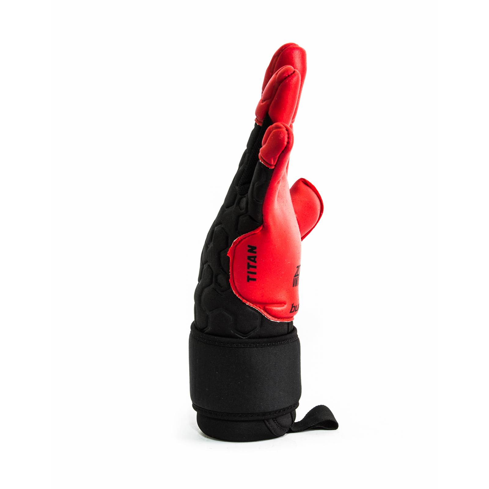 Guantes de Portero Buffon Titan Pro Negro/Rojo - Golero Sport