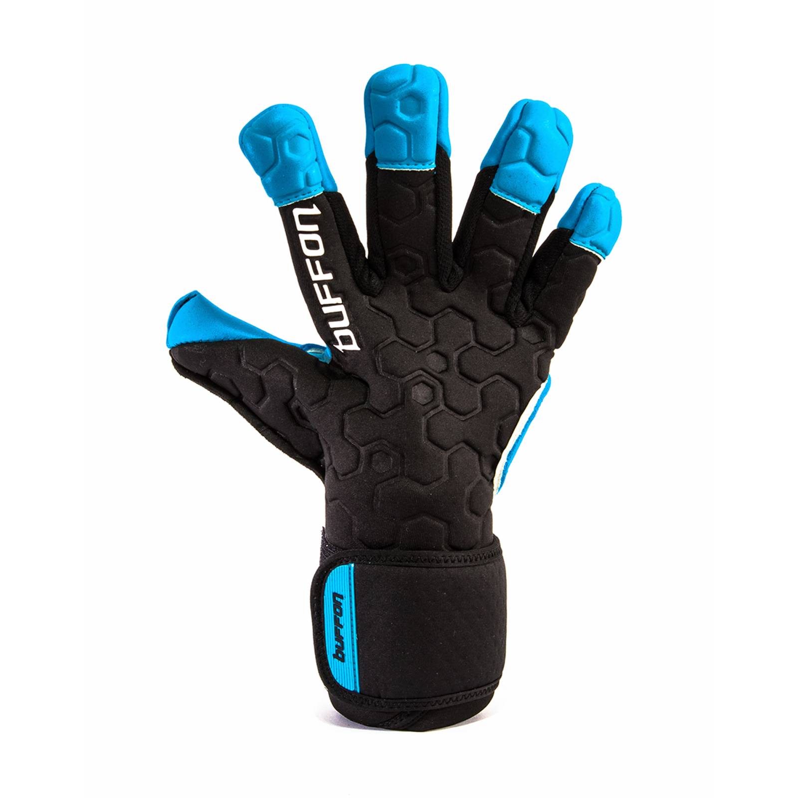 Guantes de Portero Buffon Titan Pro Negro/Aqua - Golero Sport