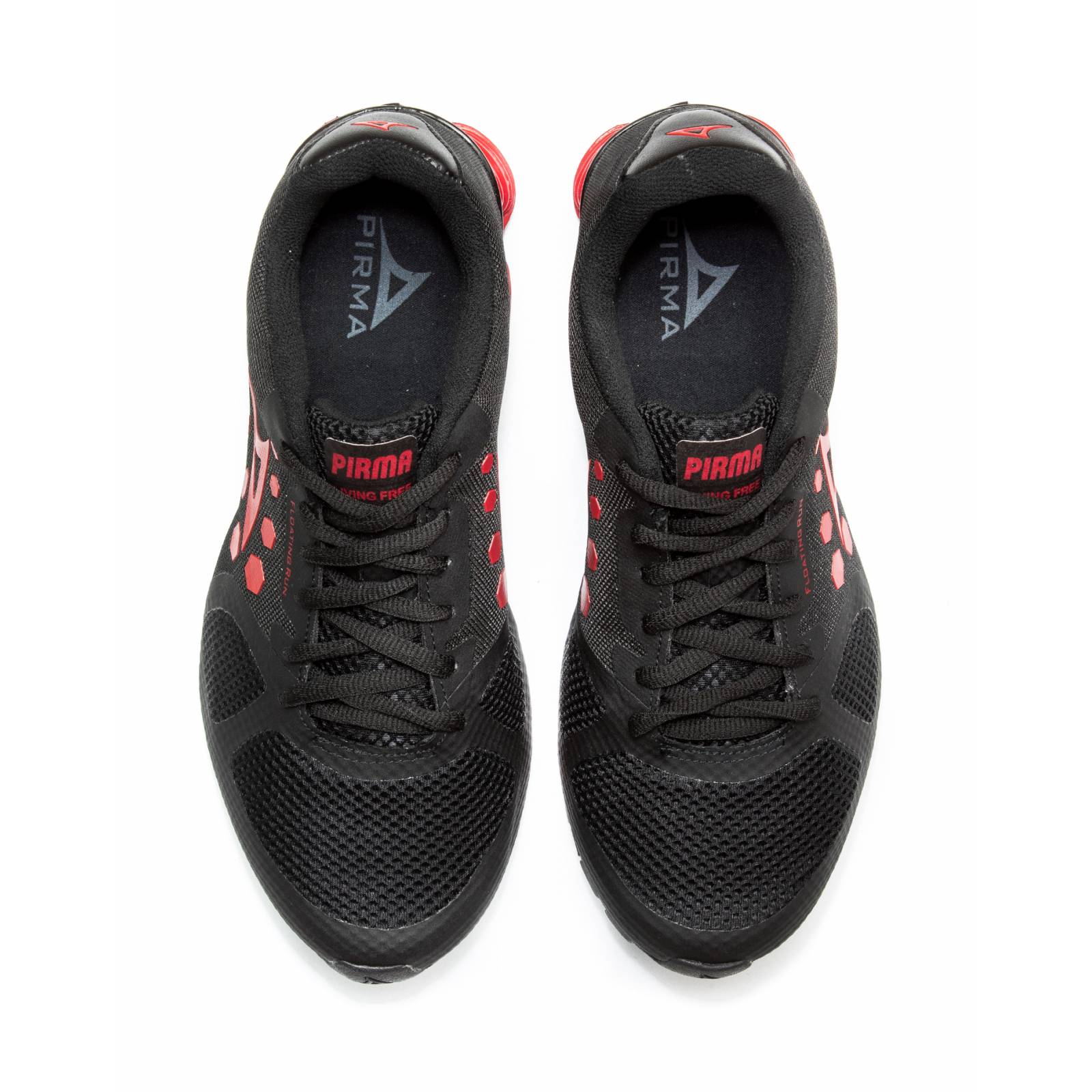 Tenis Pirma Running Modelo 511 Nitro Negro/Rojo - Golero Sport