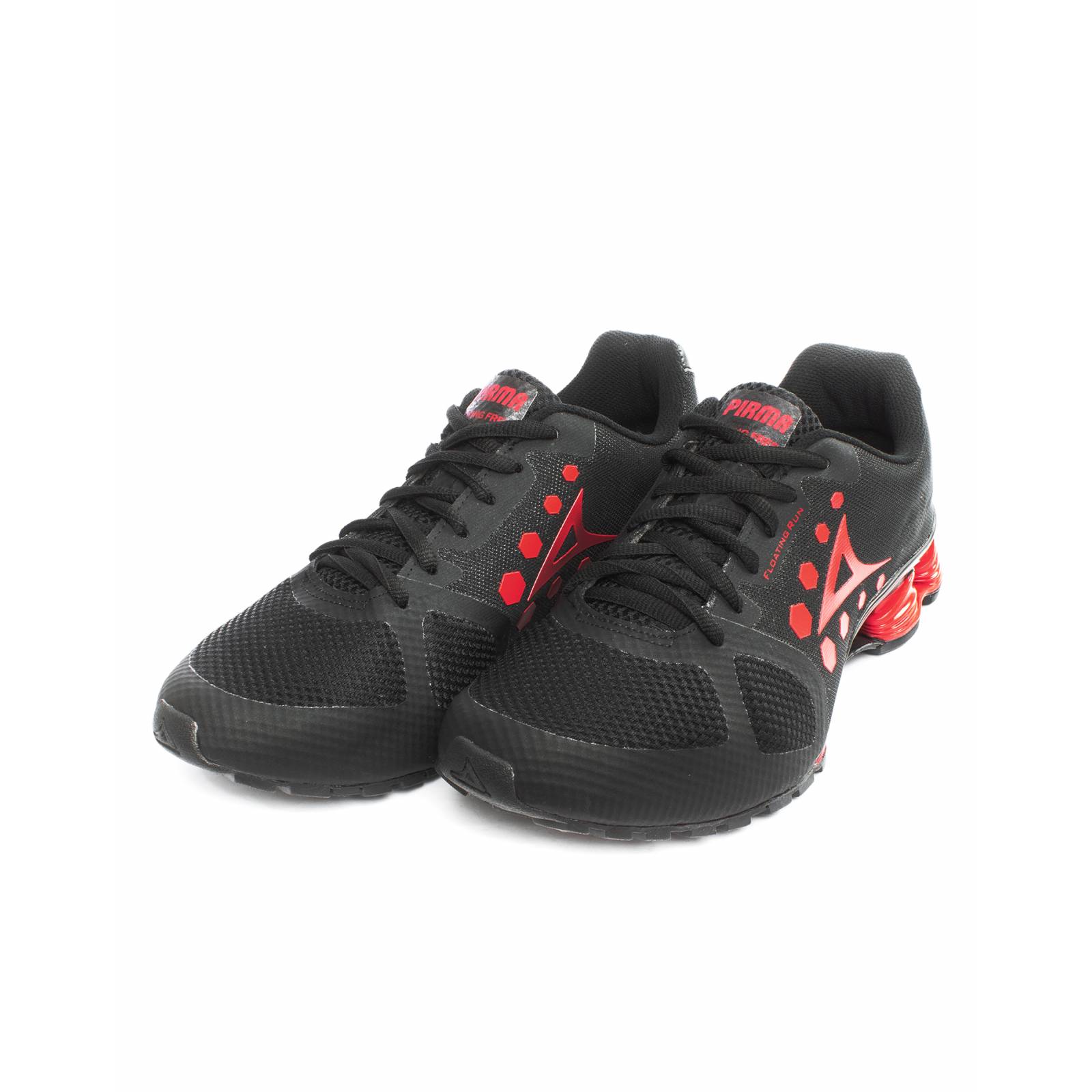 Tenis Pirma Running Modelo 511 Nitro Negro/Rojo - Golero Sport