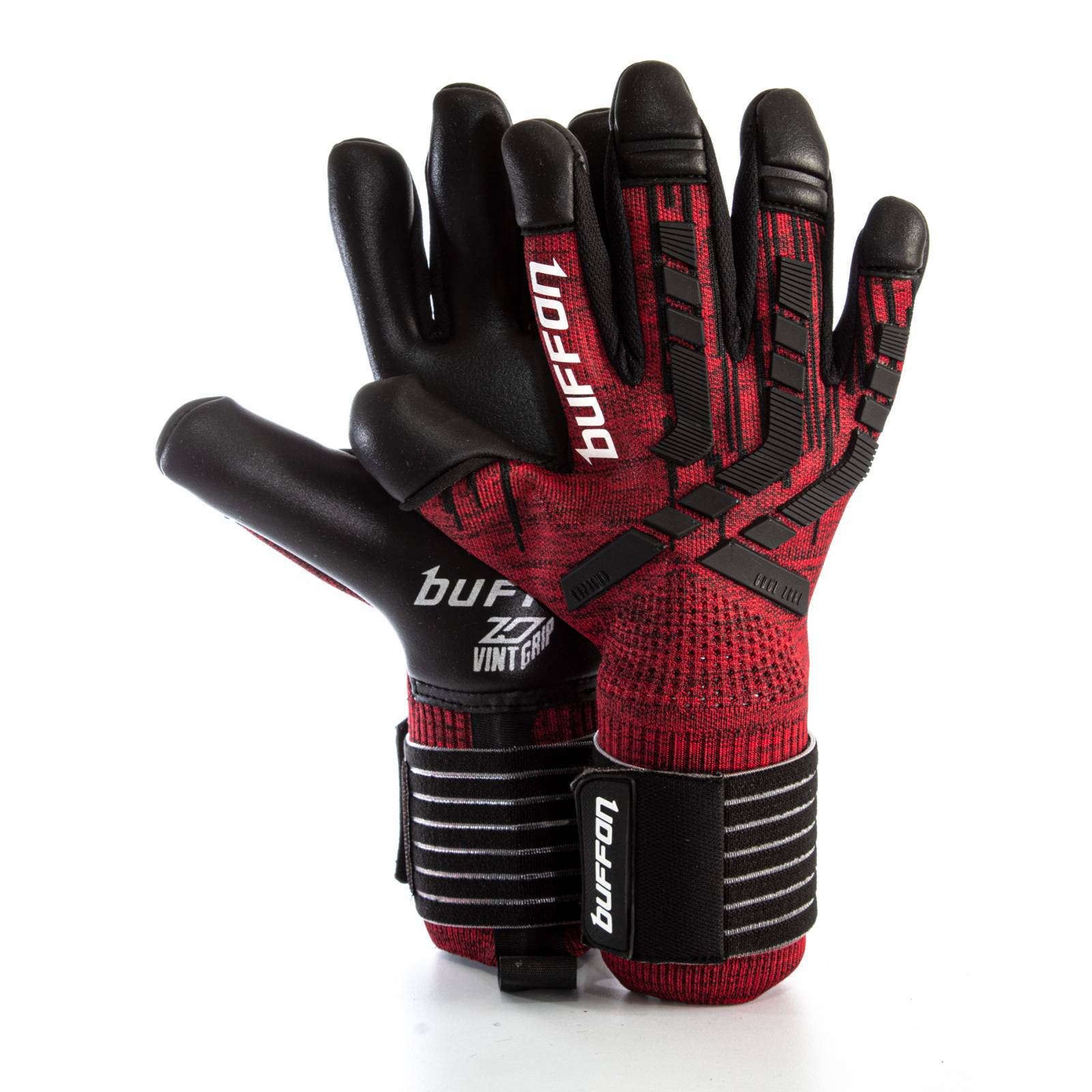 Guantes de Portero Buffon Supremo Pro Negro/Rojo - Golero Sport