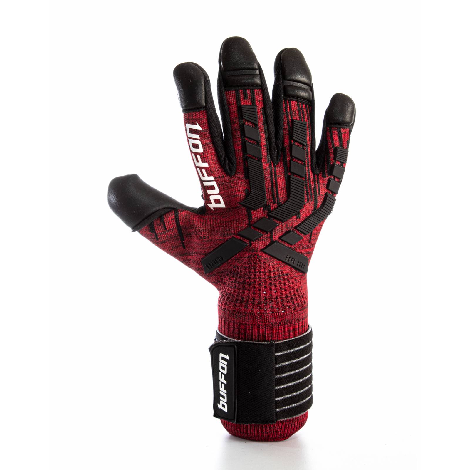 Guantes de Portero Buffon Supremo Pro Negro/Rojo - Golero Sport