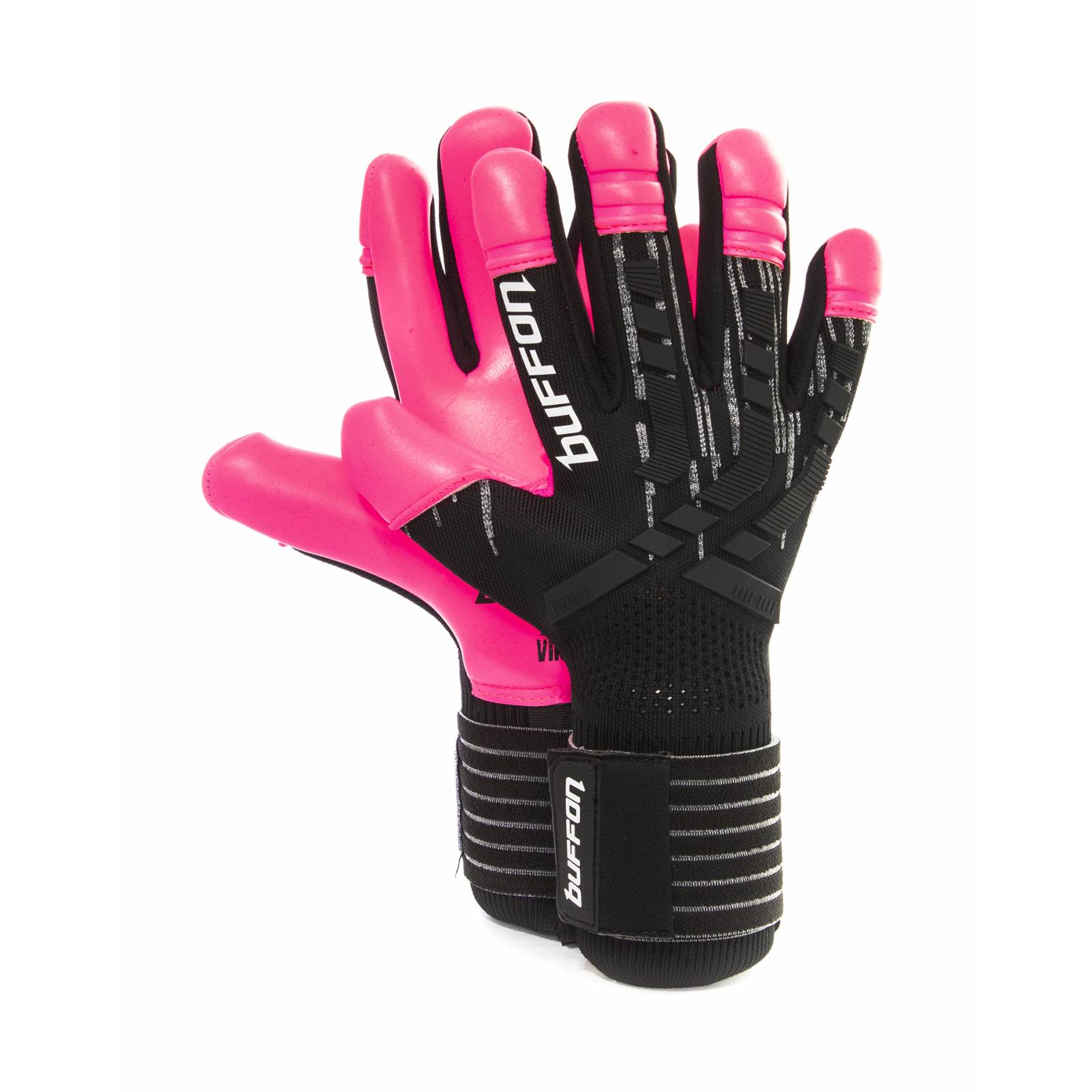 Guantes de Portero Buffon Supremo Pro Negro/Fiusha - Golero Sport