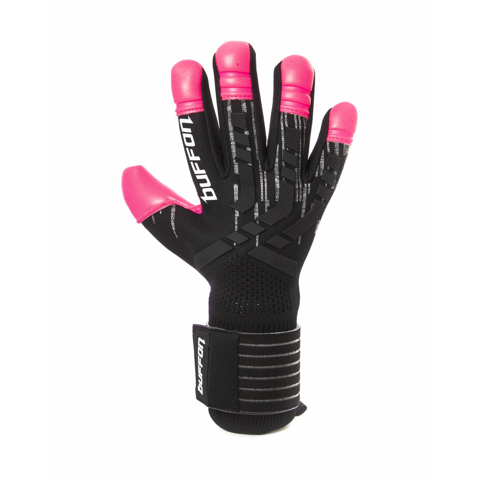 Guantes de Portero Buffon Supremo Pro Negro/Fiusha - Golero Sport