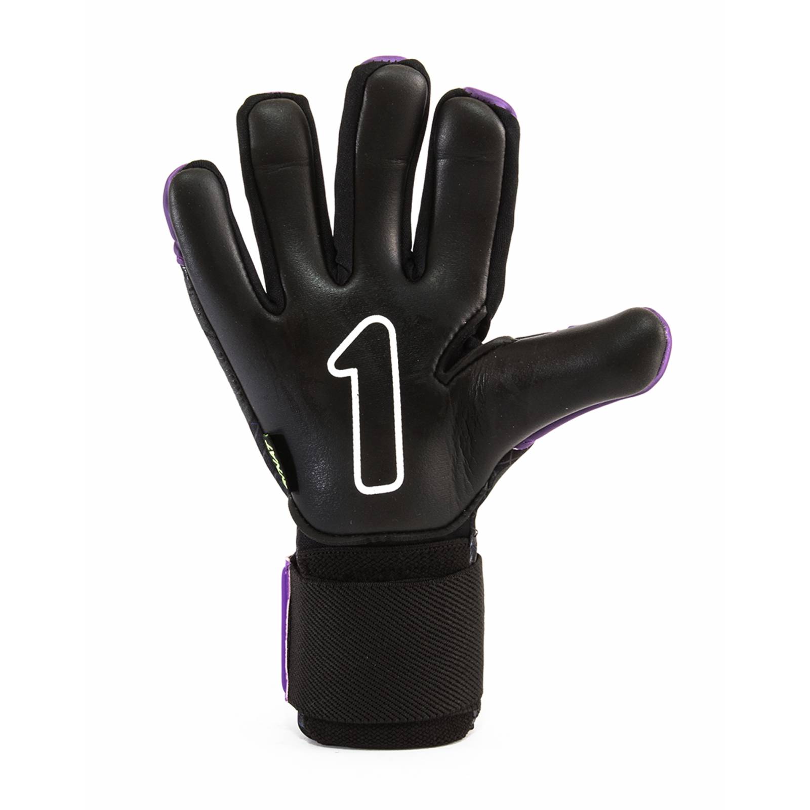 Guantes de Portero Rinat The Boss Alpha Negro/Morado - Golero Sport