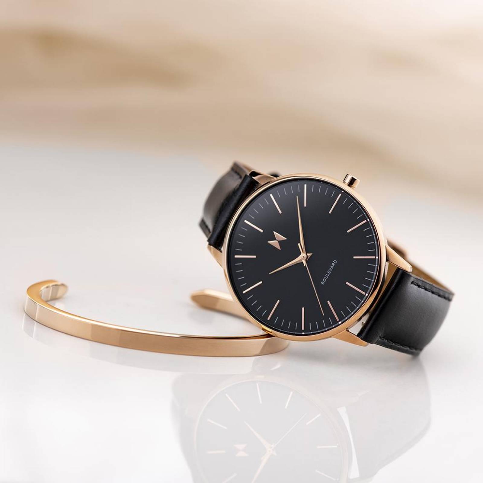 Set Reloj Pulsera MVMT Mujer Cuero CBX-SMRG Boulevard 