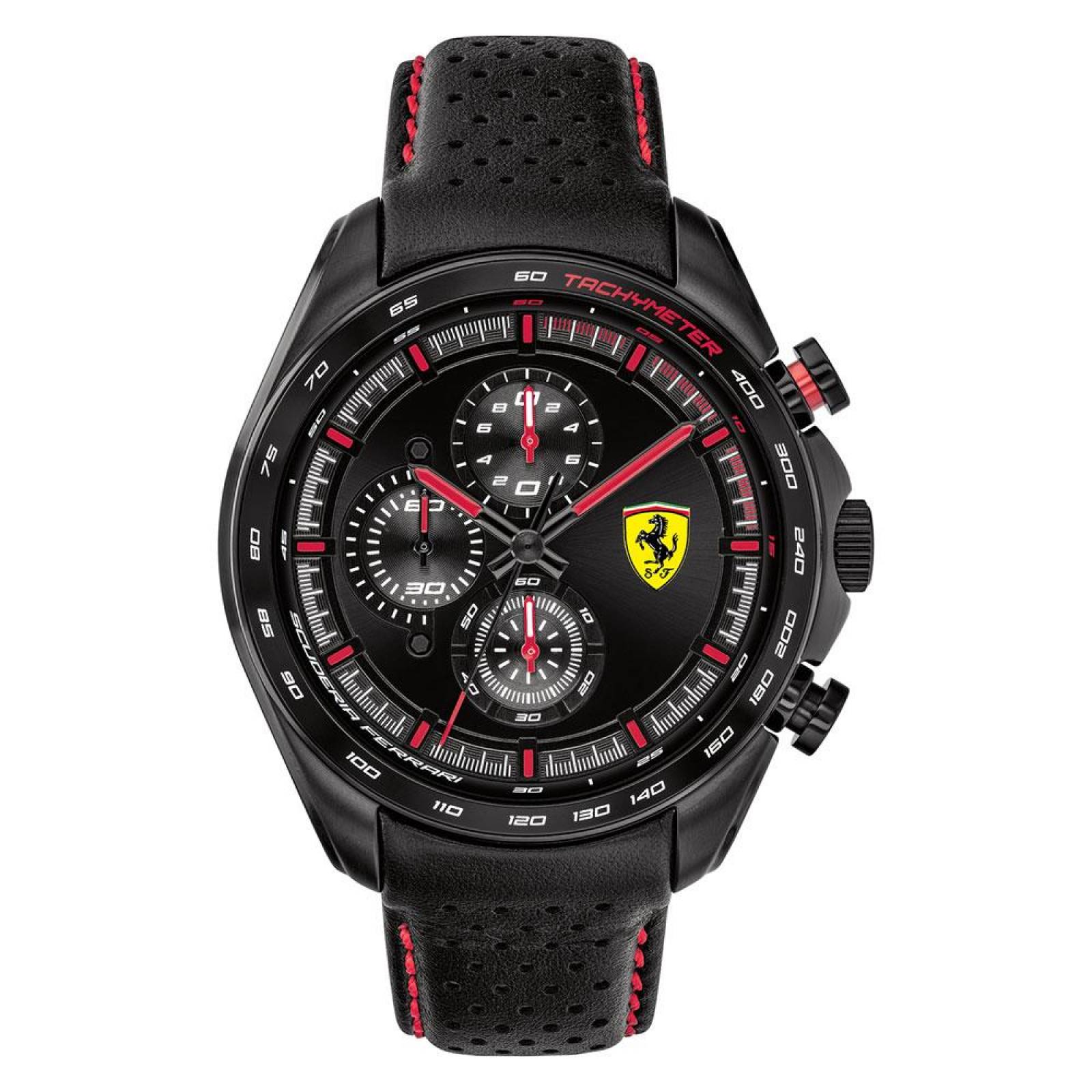 Reloj Ferrari Speedracer Negro 0830647 Para Hombre