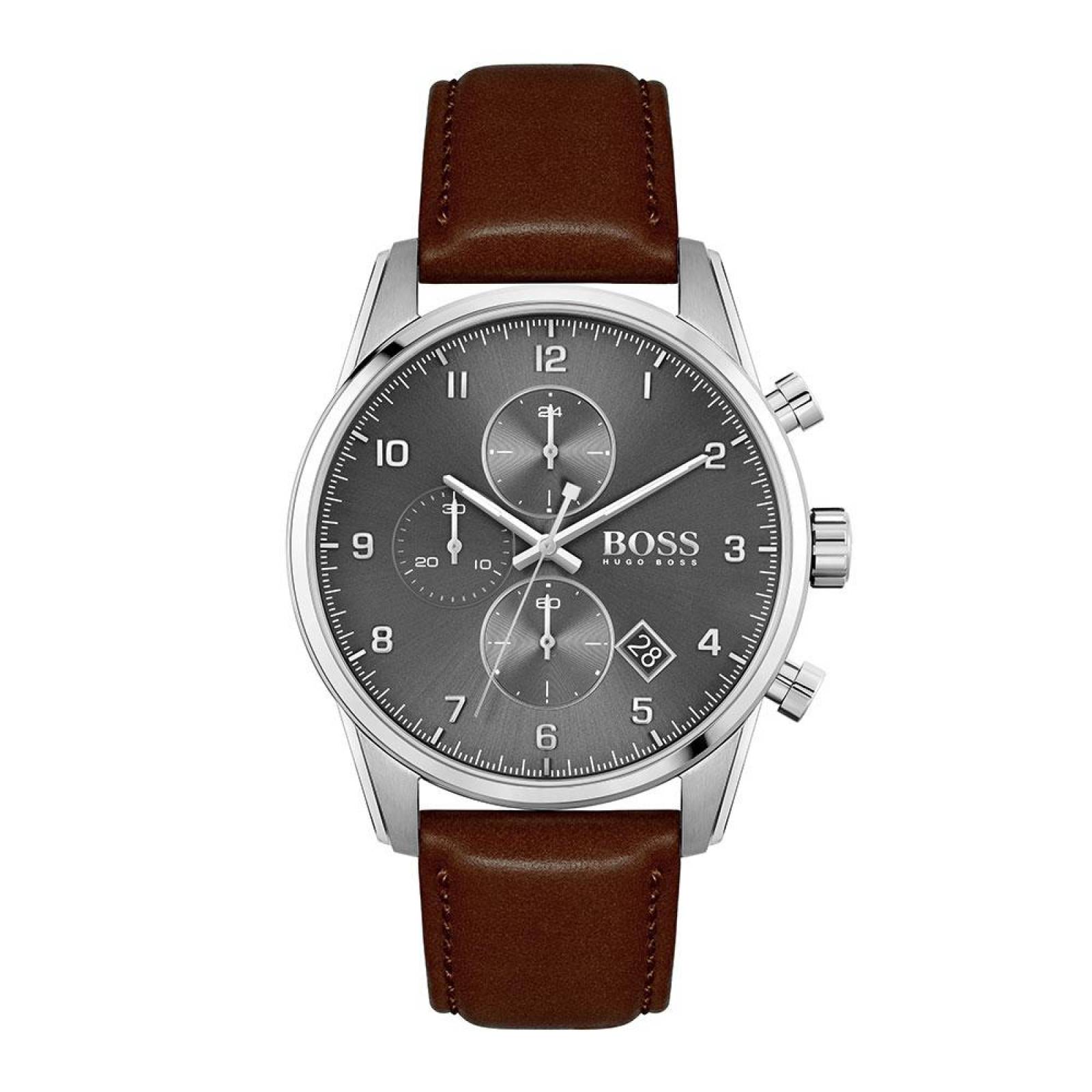 Reloj Hugo Boss Hombre Cuero 1513787 Skymaster 