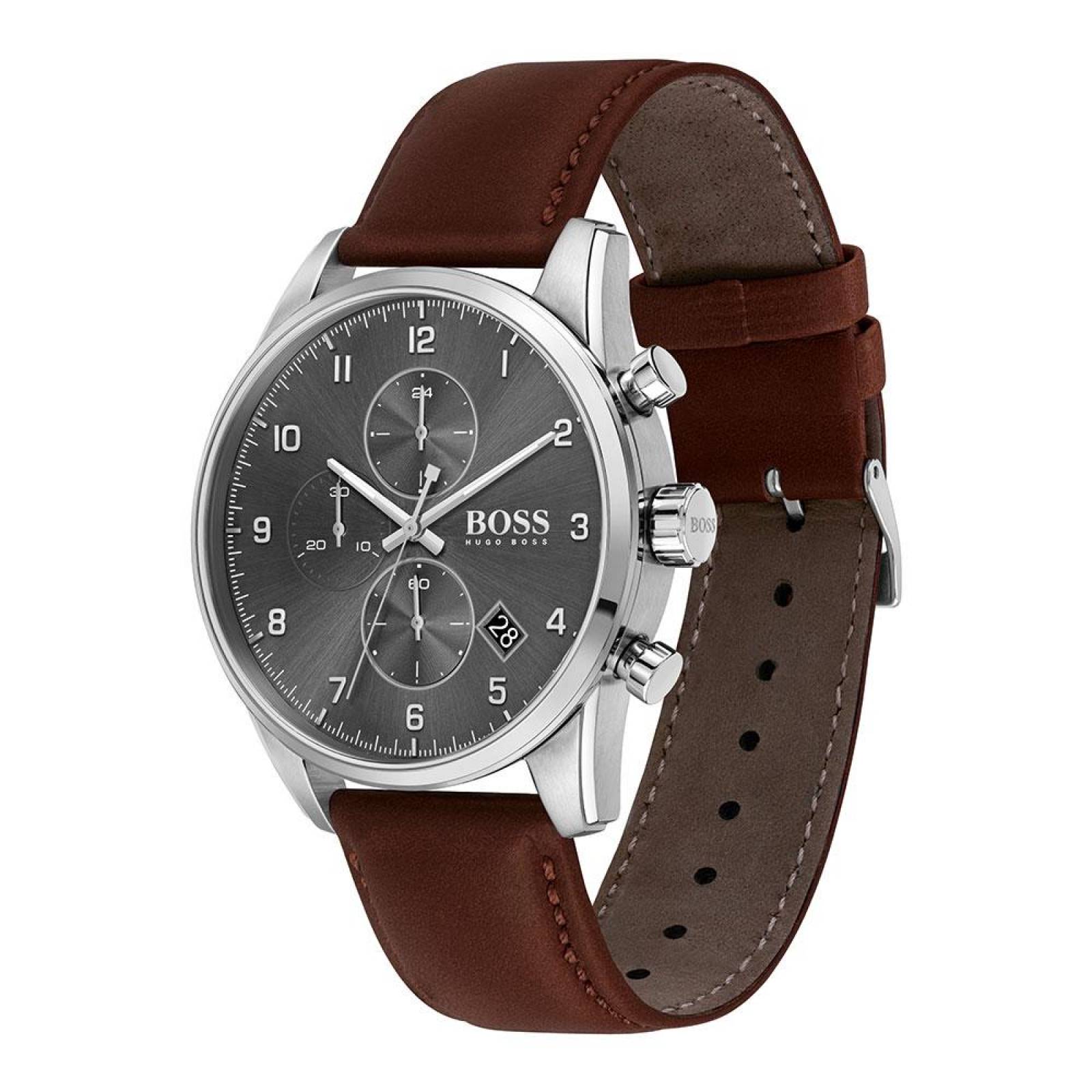 Reloj Hugo Boss Hombre Cuero 1513787 Skymaster 