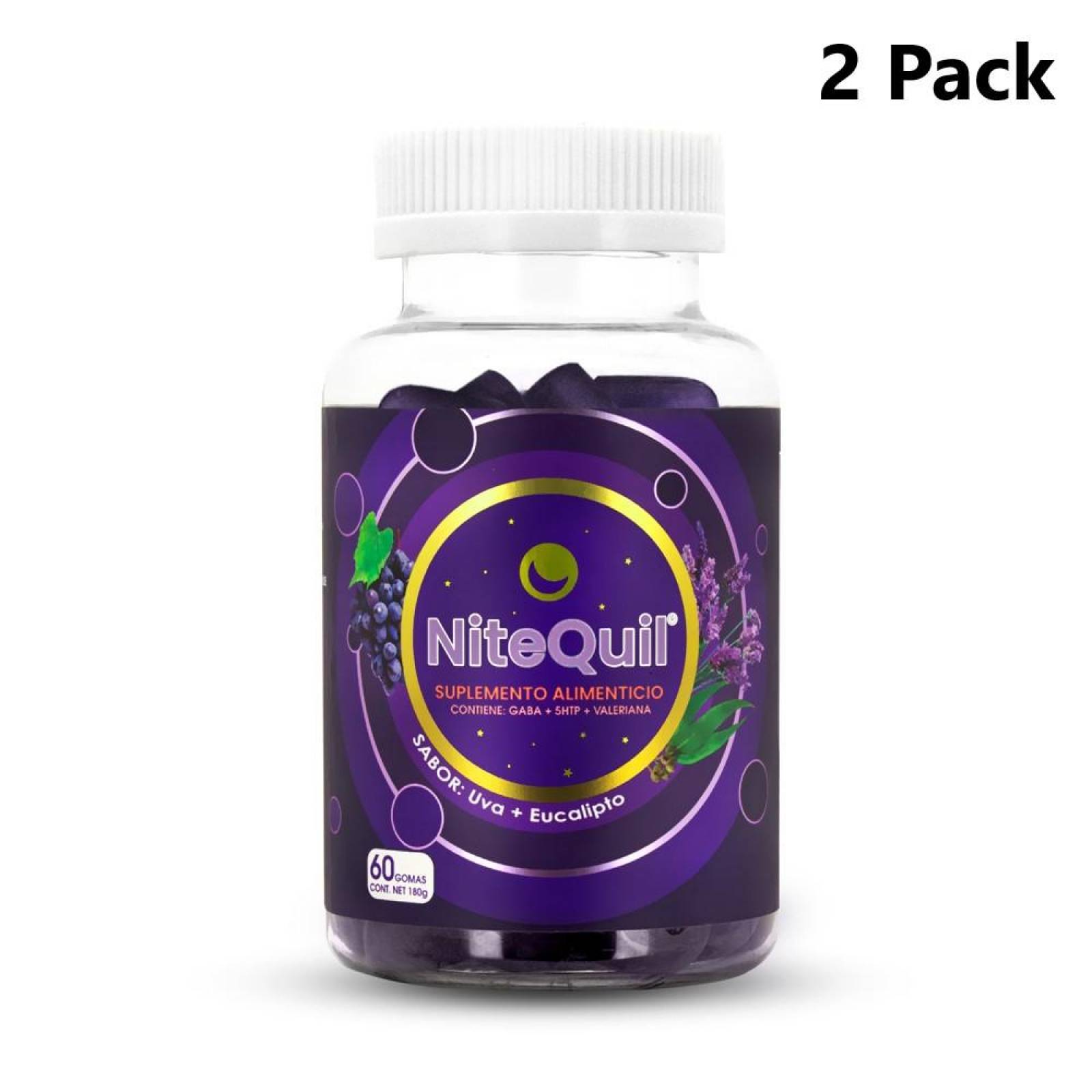 Gomita Relajante NiteQuil Natural Uva 30 und 2 Pack - S008 