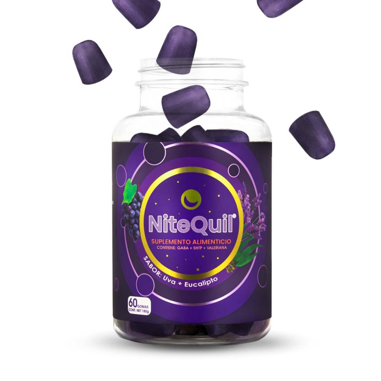 Gomita Relajante NiteQuil Natural Uva 30 und 2 Pack - S008 