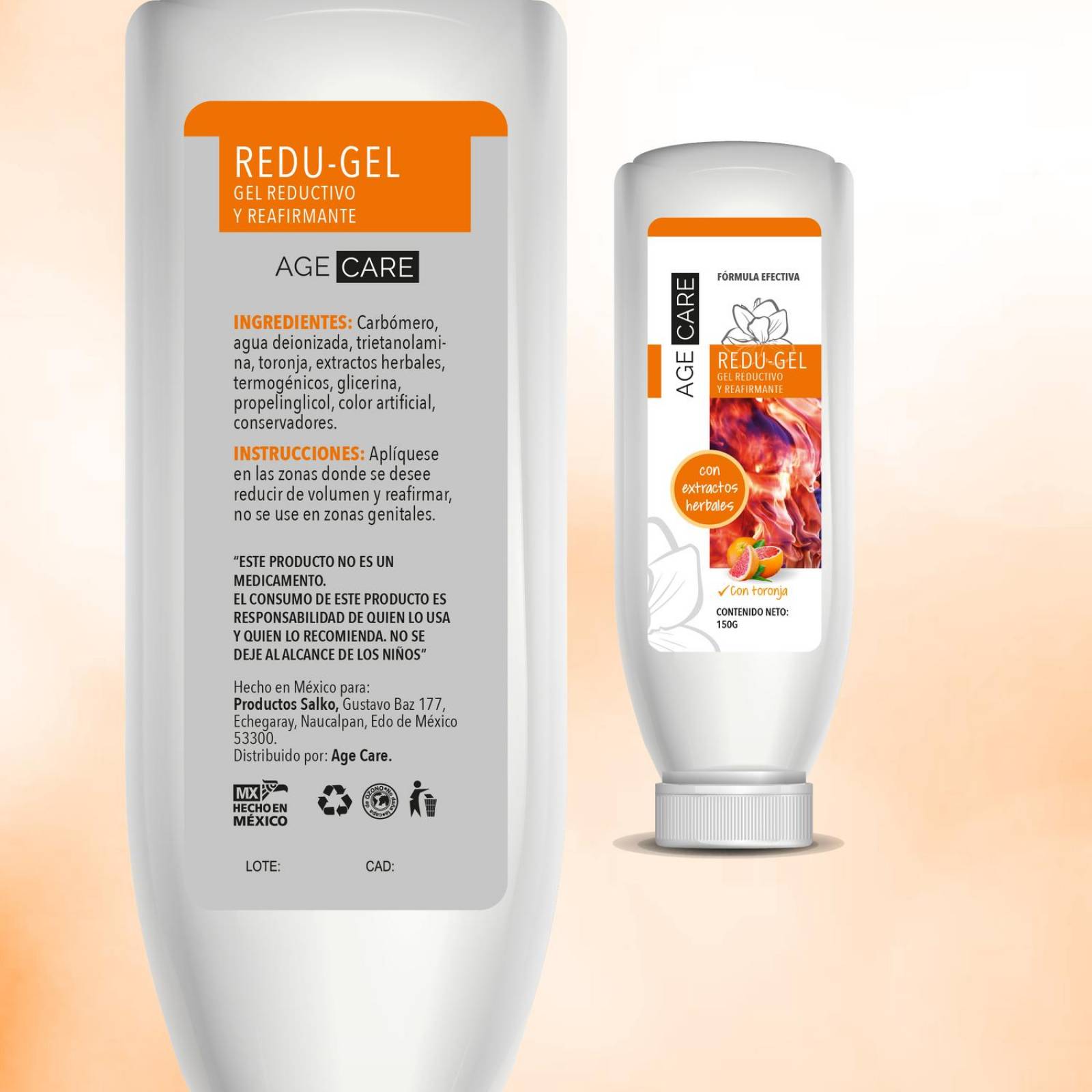 Gel Reductor Age Care Redu-Gel Extractos Herbales - S005 