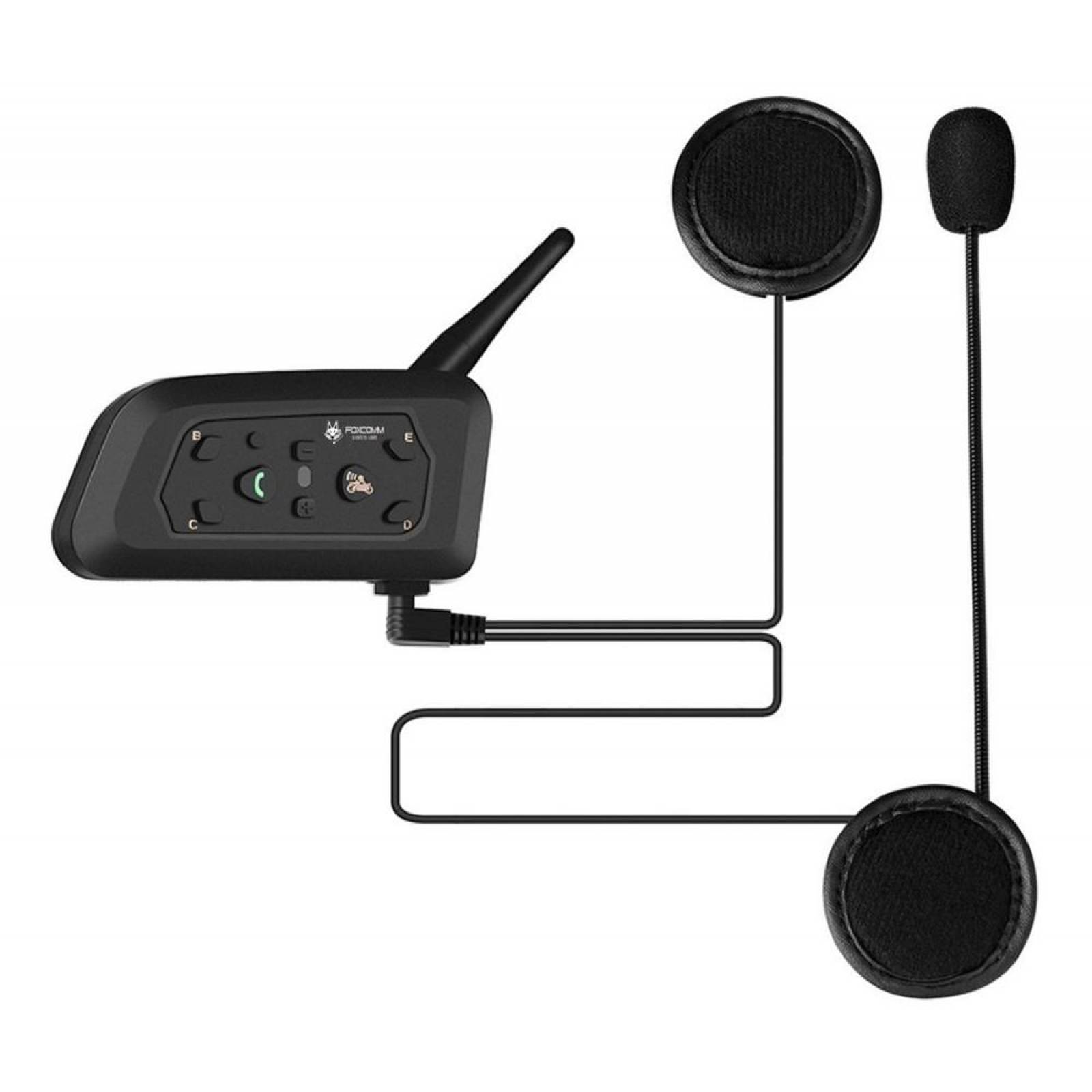 Intercomunicador Para Motocicleta Foxcomm V6 Pro - S006 