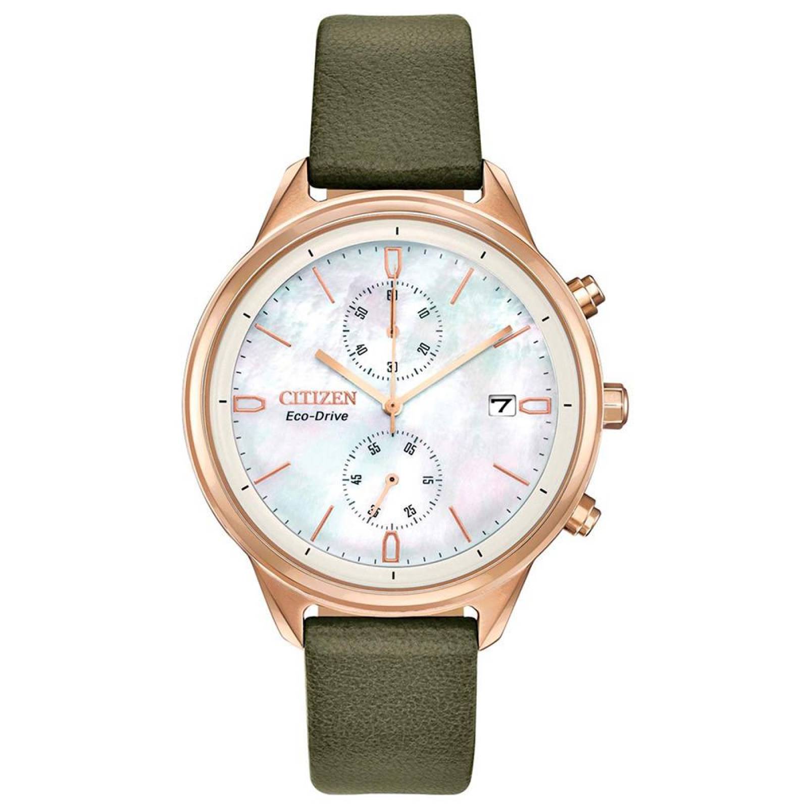 Reloj Citizen Eco-Drive Dama Verde Chand FB2008-01D - S022 