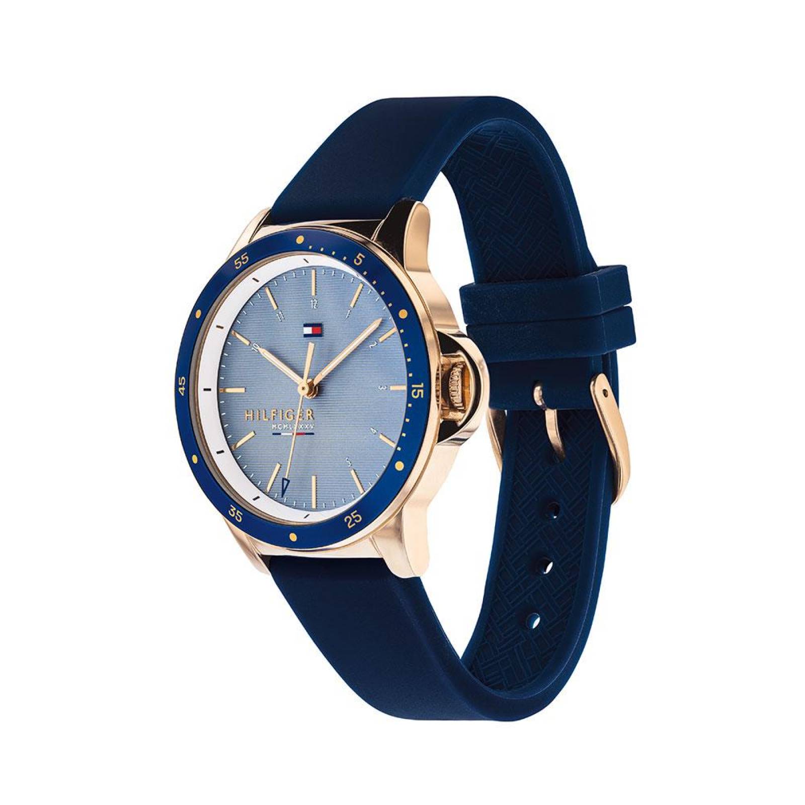 Reloj Tommy Hilfiger mujer azul dorado 1781637