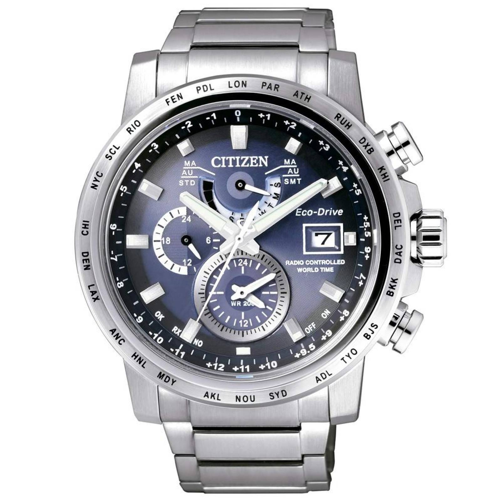 Reloj Citizen Eco-Drive Men's World Time AT9070-51L Hombre 