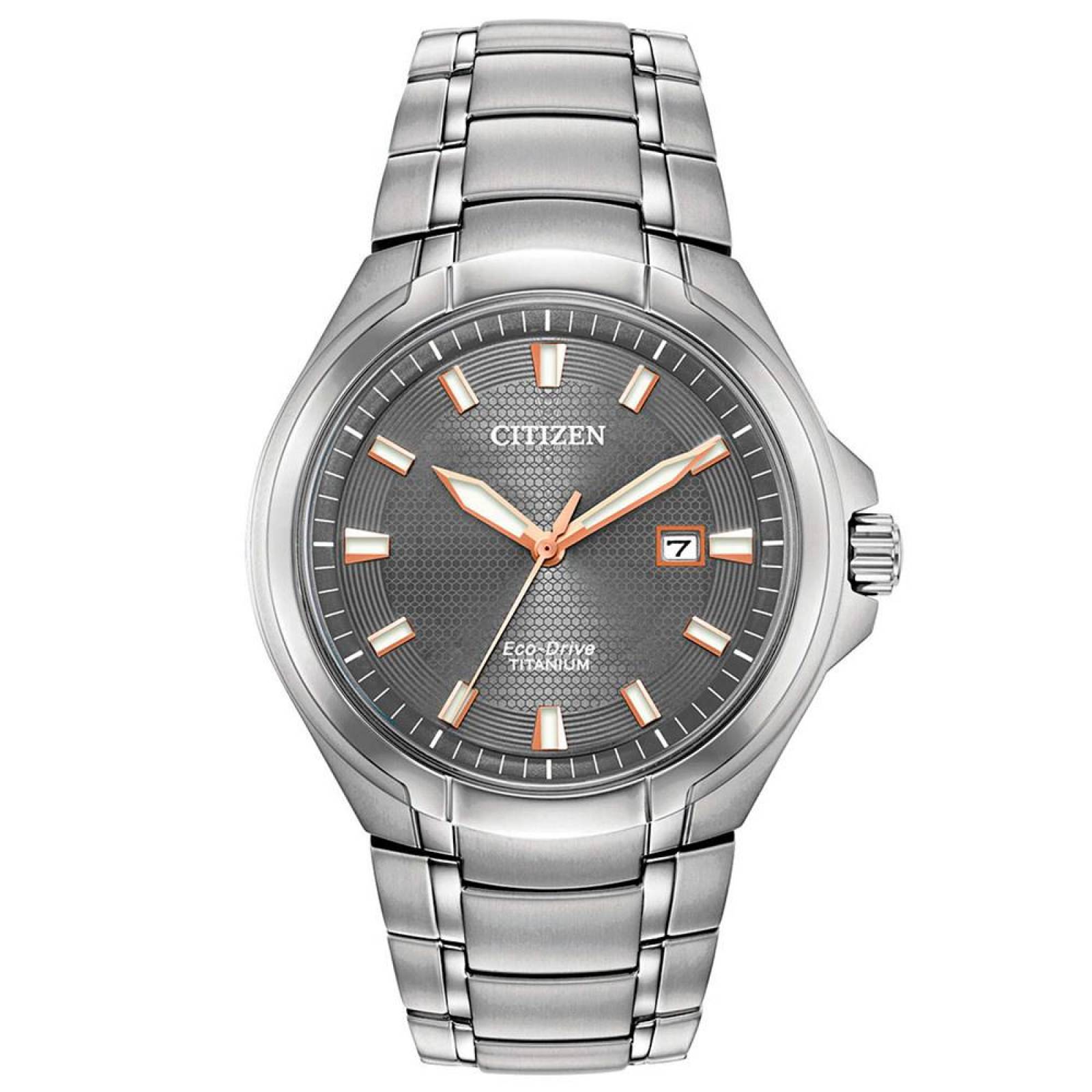 Reloj Citizen Eco-Drive Sper Titanio Ti+Ip BM7431-51H Hombre 
