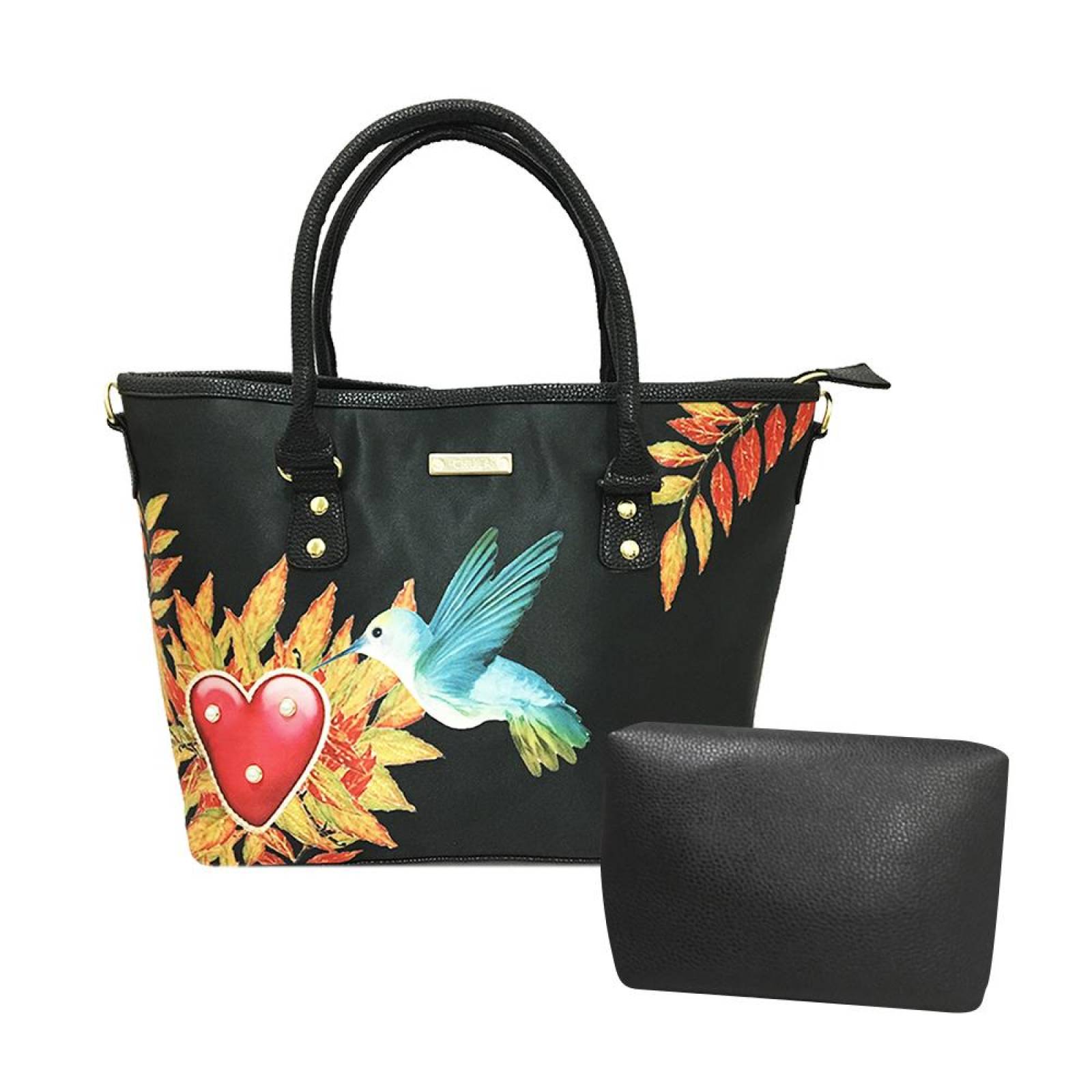 Bolsa Dama Chula Colibrí Corazón 906-59 - S014